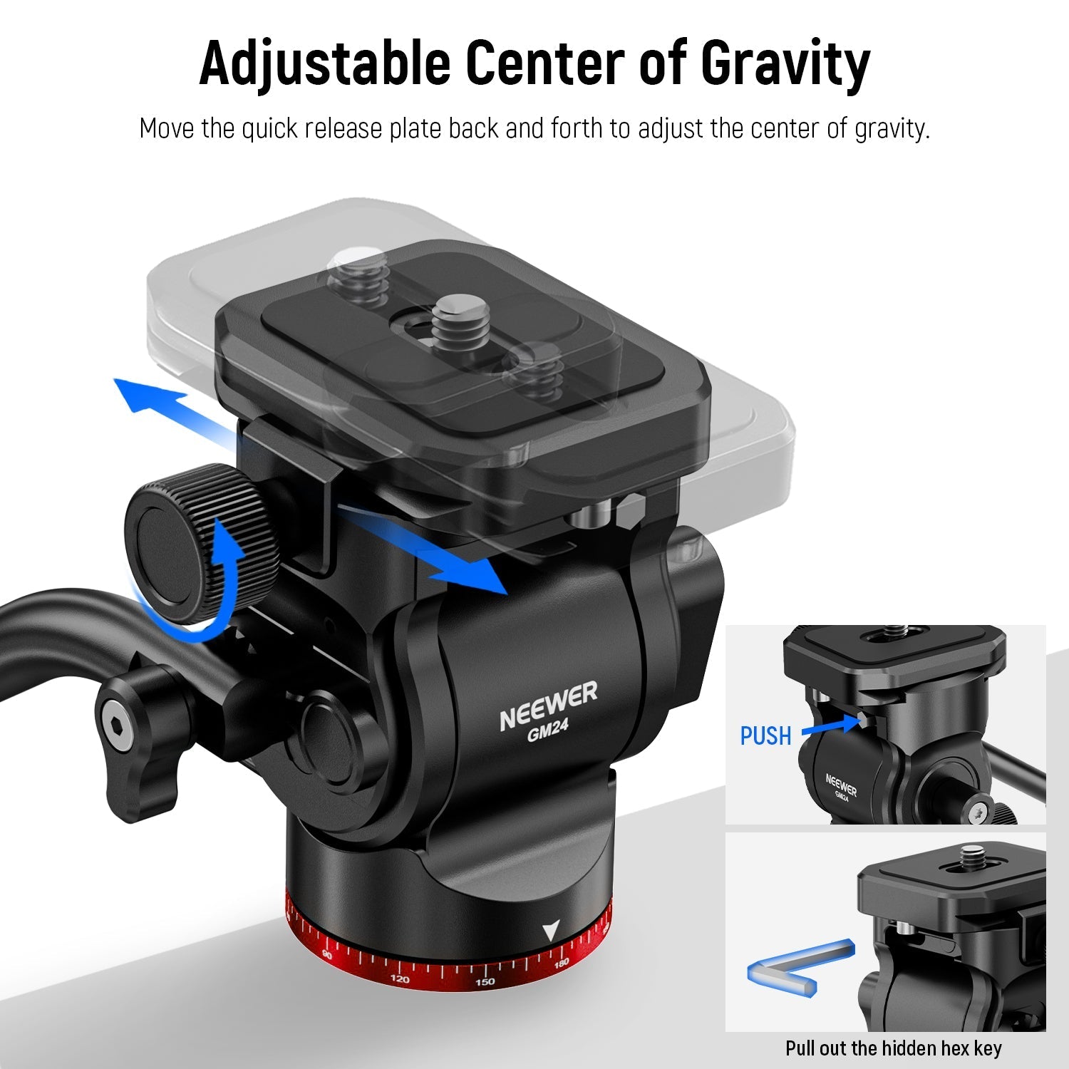 NEEWER GM24 Tripod Fluid Head