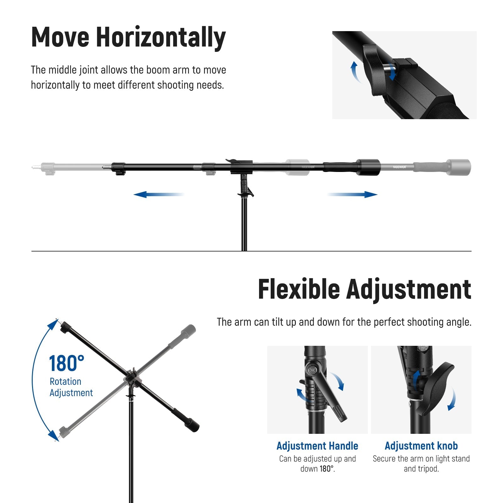 NEEWER 300cm Air Cushioned Light Stand Kit