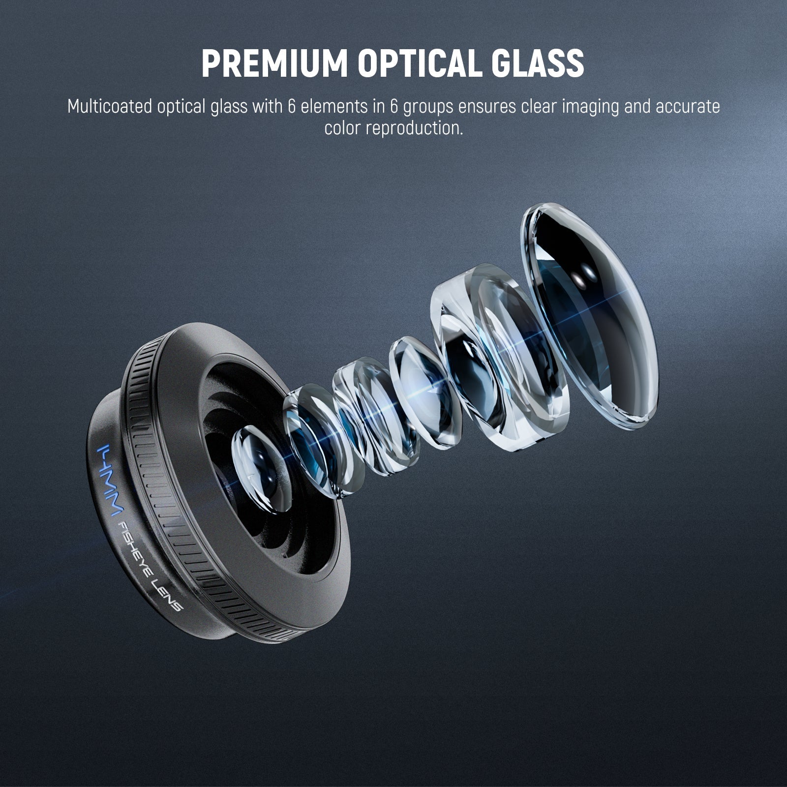 NEEWER LS-77 170° 14mm Fish Eye VR Lens with 17mm Threaded Phone Lens Clip