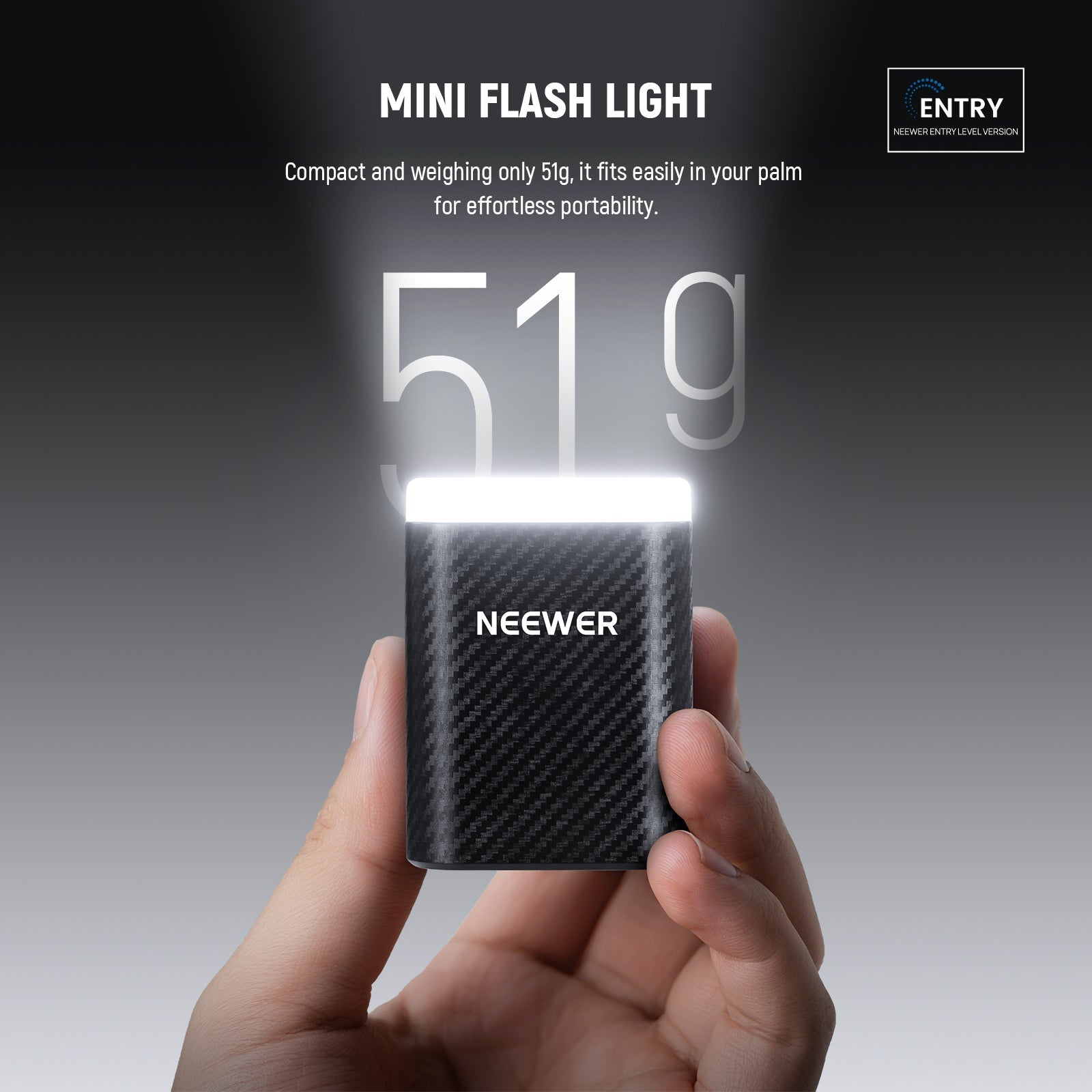 NEEWER ENTRY LEVEL VERSION N12L Mini Camera Flash with LED Video Light