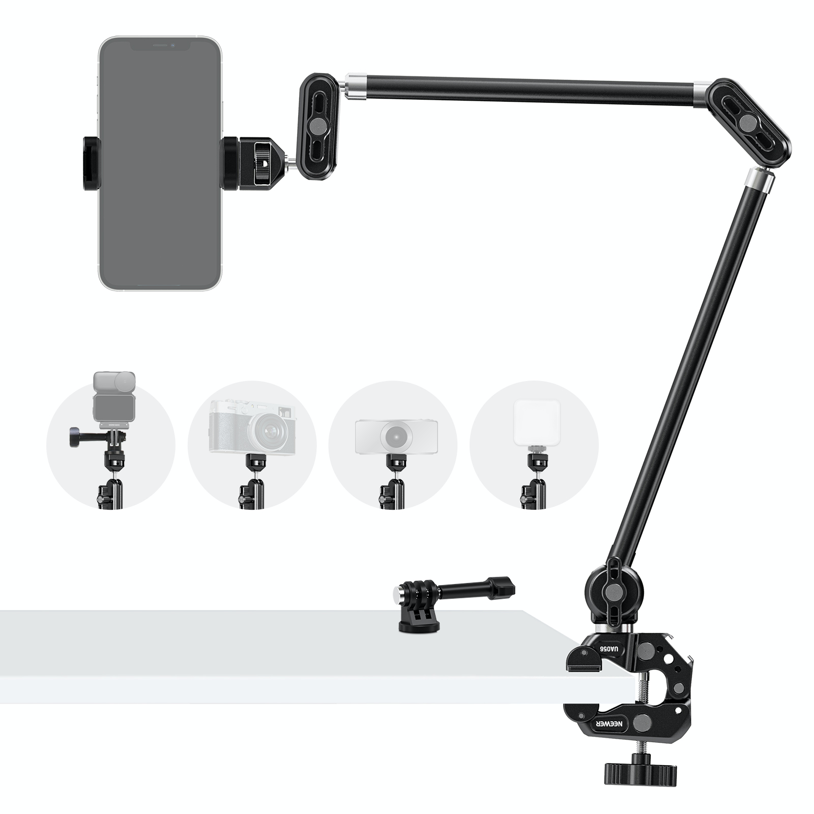 NEEWER UA056 30" Articulating Magic Arm with Super Clamp