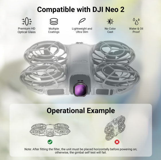 NEEWER Filter Set Compatible with DJI NEO 2