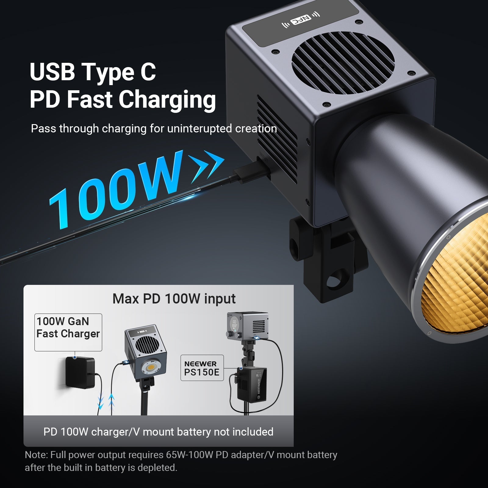 NEEWER HB60B 60W Portable Mini LED Video Light