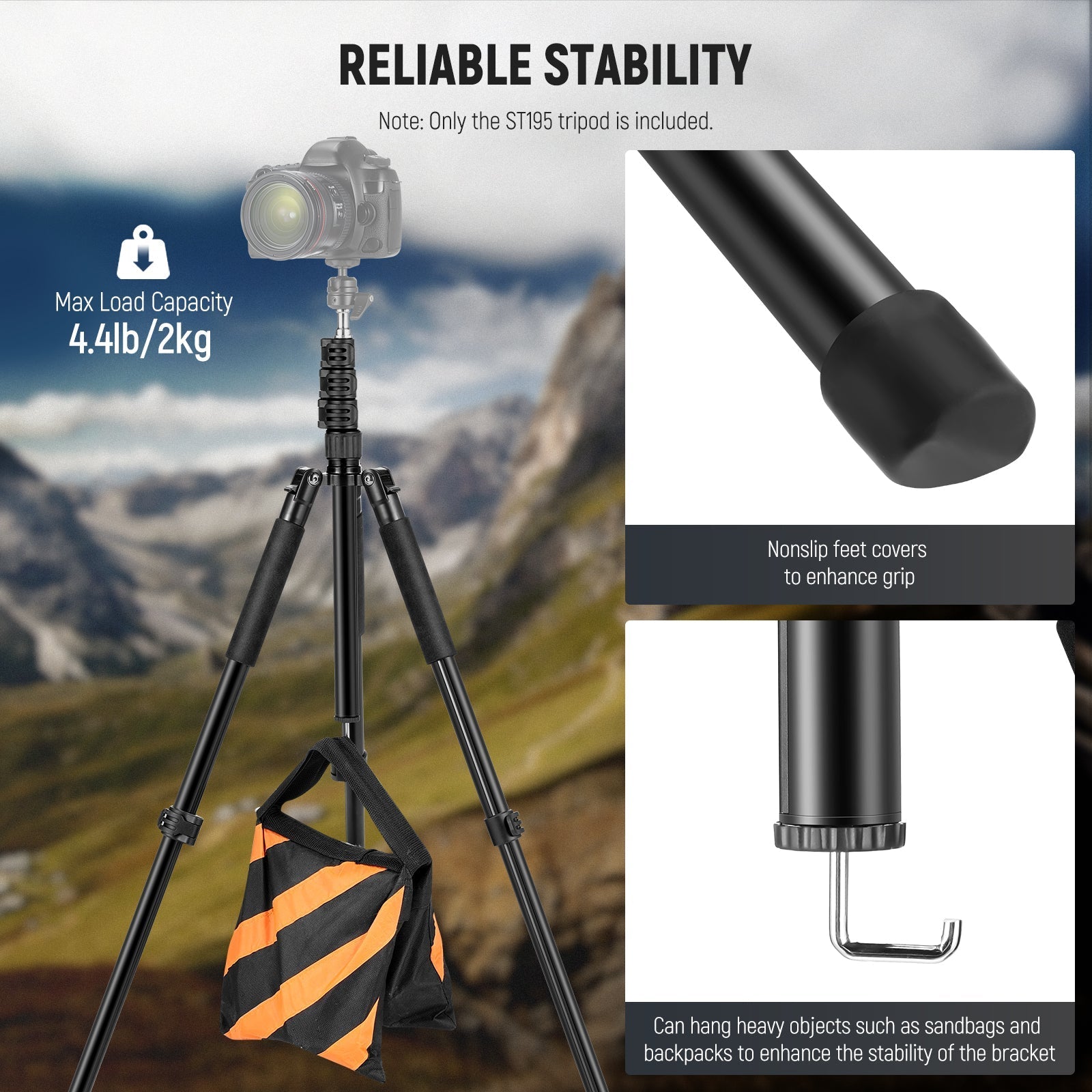 NEEWER ST195 195cm Portable Photography Light Stand