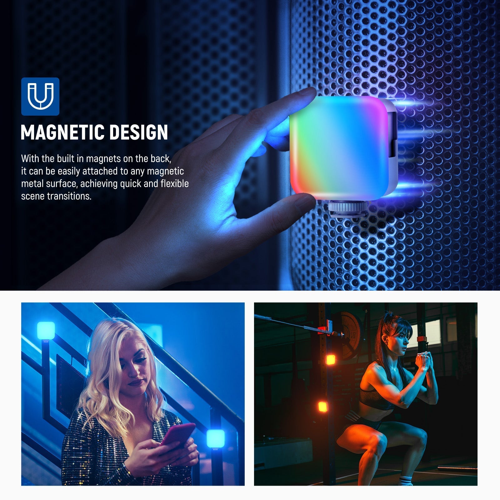 NEEWER BASICS BL60C Magnetic RGB Video Light