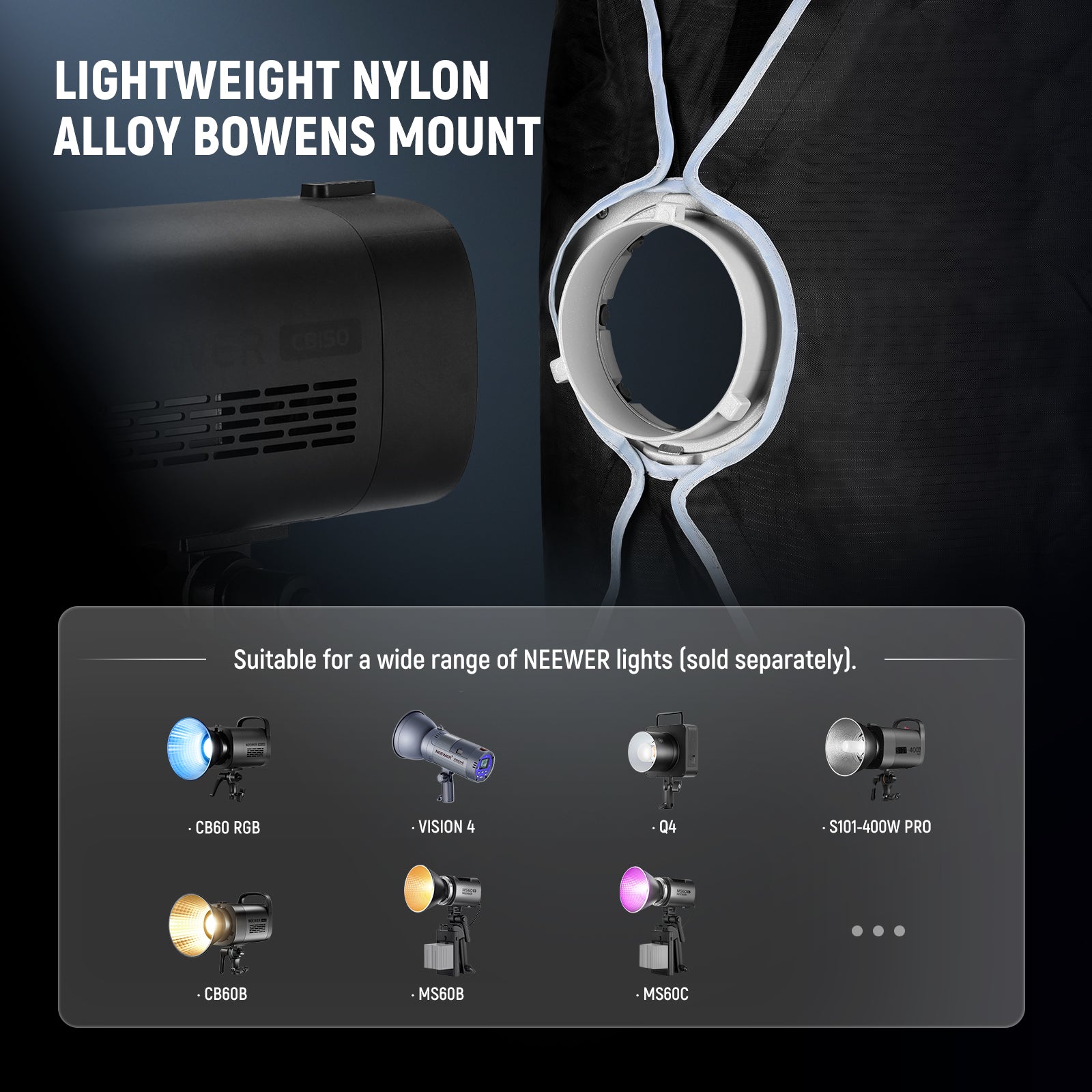 NEEWER NS93P/NS94P Rectangular Softbox Quick Release