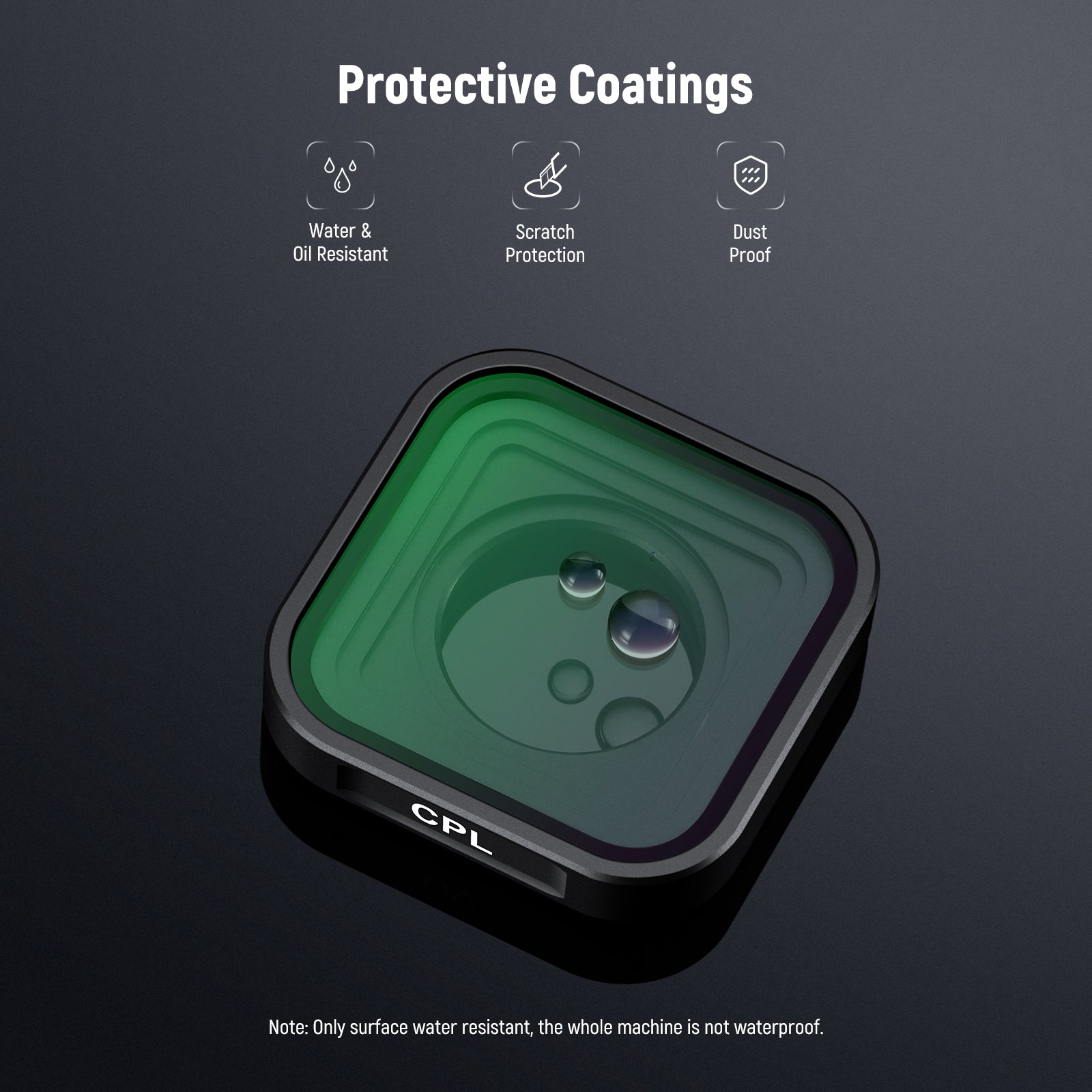 NEEWER FL-77 CPL Filter For GoPro Hero 9/10/11/12/13