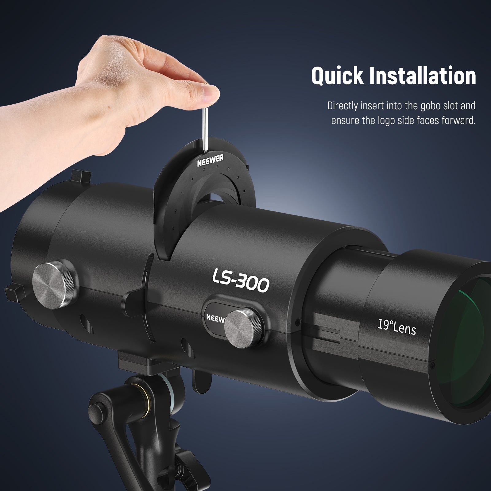 NEEWER CSS3 Spotlight Mount Iris for LS-300 Spotlight Snoot