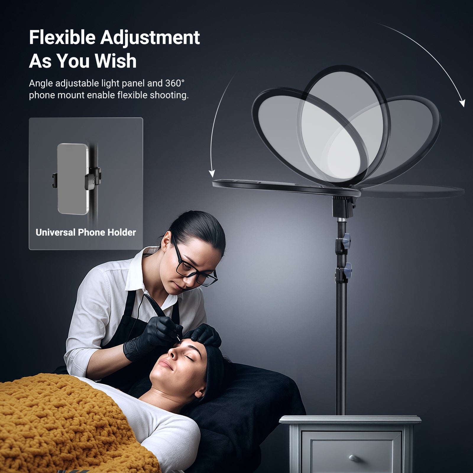 NEEWER BASICS R10L/R12L Full Screen Ring Light