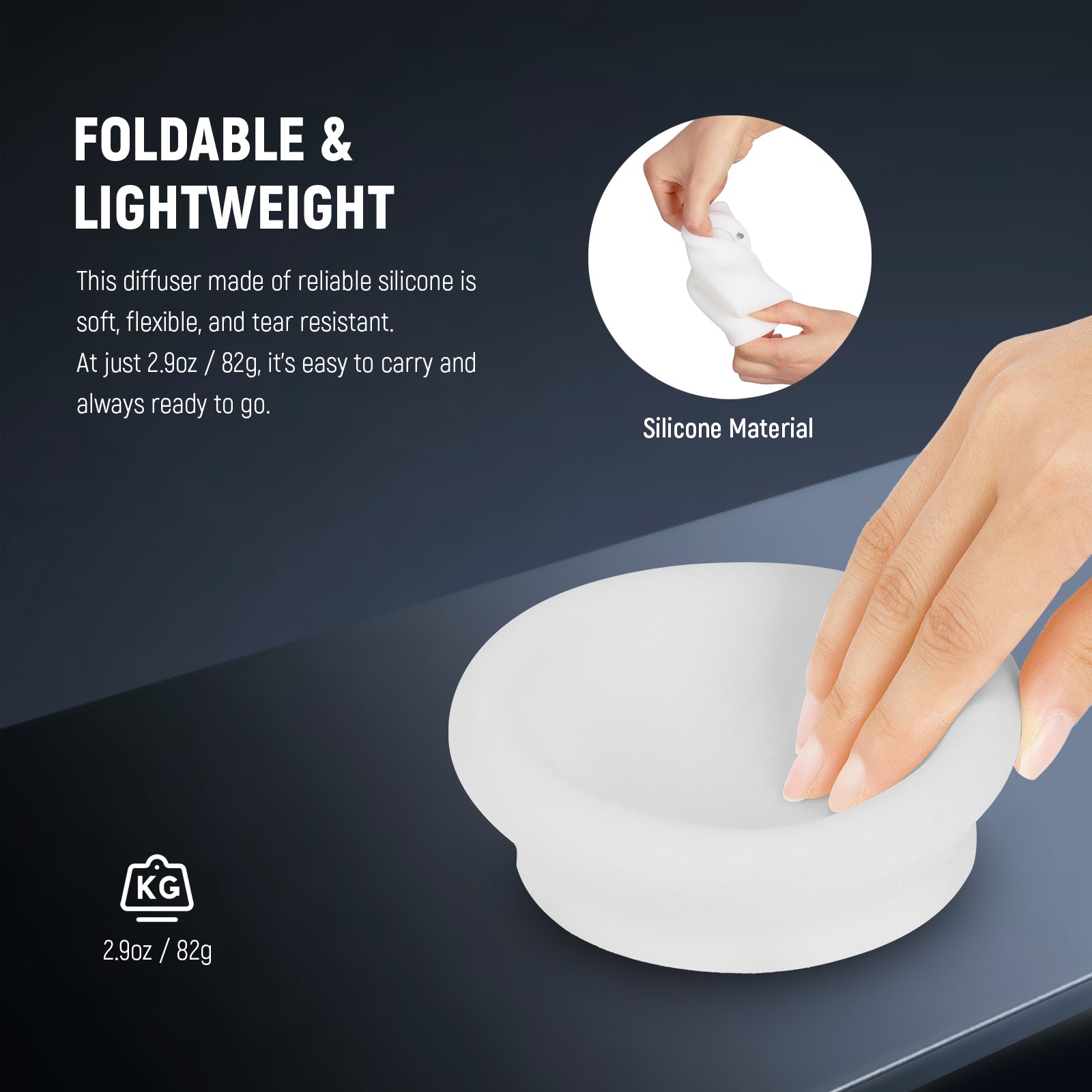 NEEWER CRS9 Silicone Flash Diffuser for NEEWER Square/Round Head Flashes