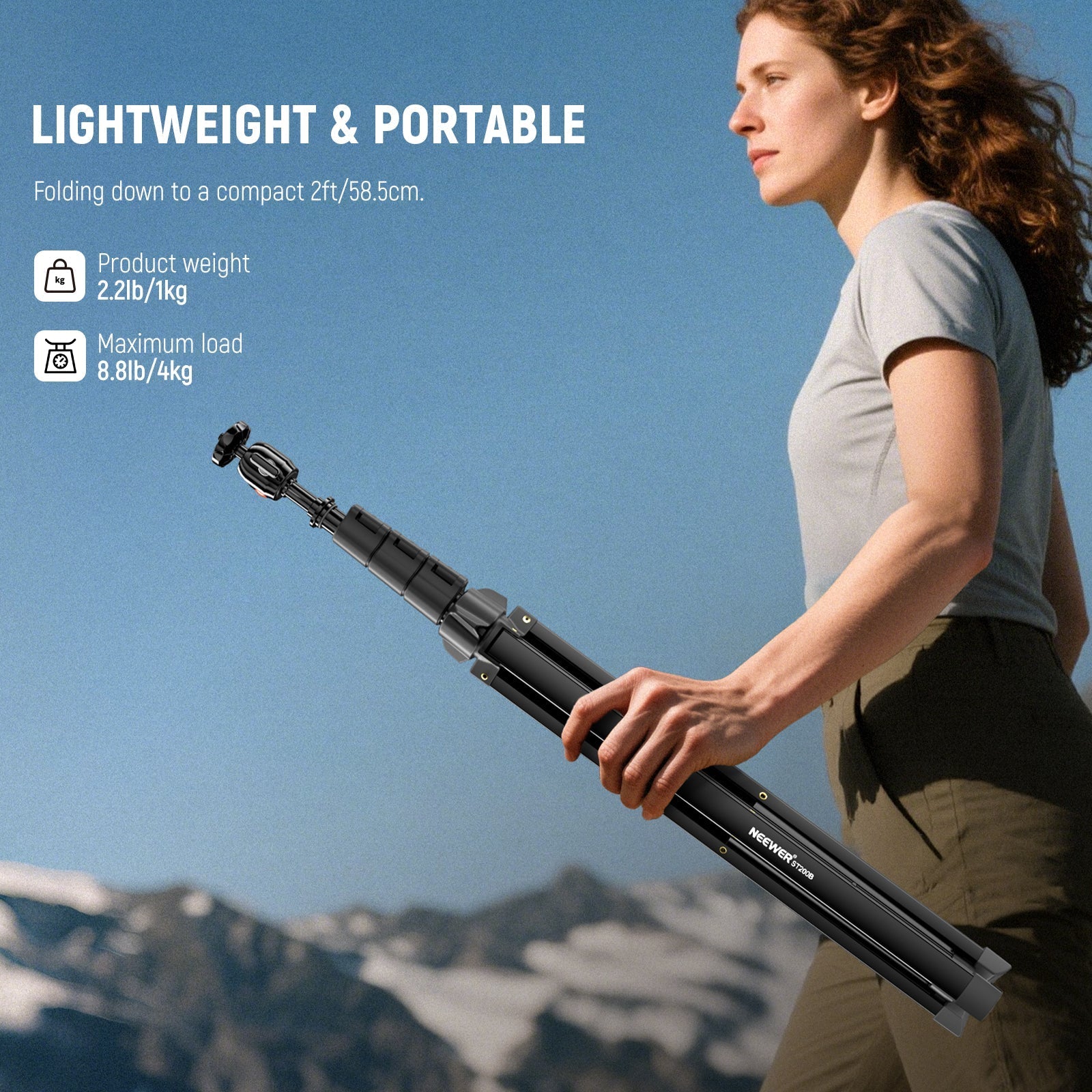 NEEWER ST200B 200cm Photography Light Stand