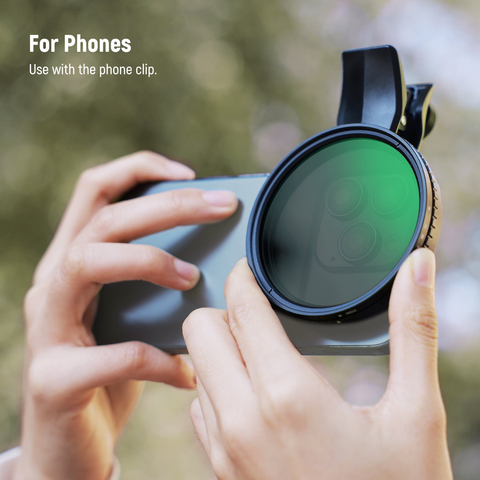 NEEWER FL-B21/FL-B25 67mm Variable ND2-32 Filter with Clip For Smartphone