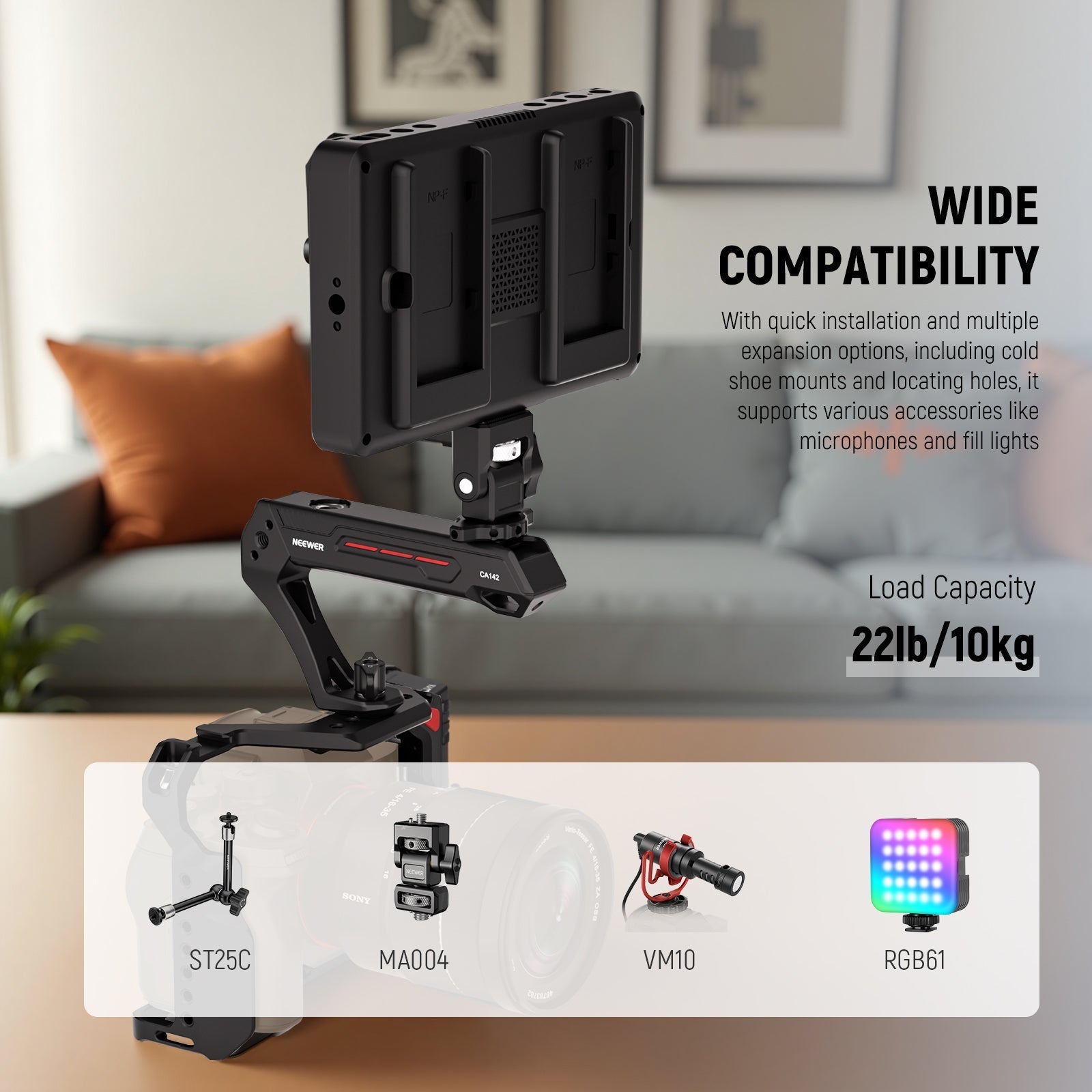 NEEWER BASICS CA142 Lightweight Camera Top Handle