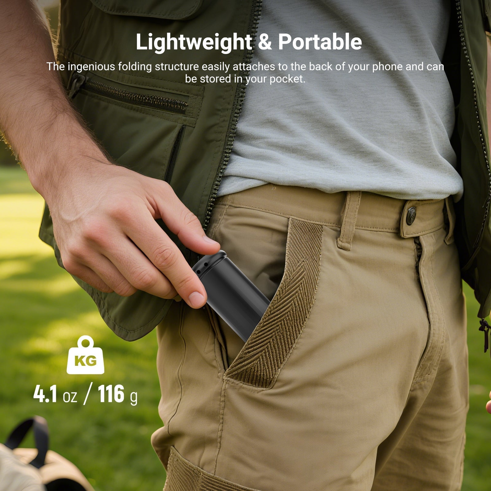 NEEWER TP016 Magnetic Airplane Phone Holder with Mini Tripod