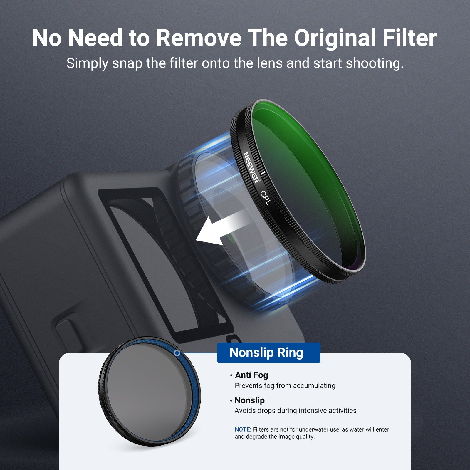 NEEWER Filter Set Compatible with DJI Osmo Action 6
