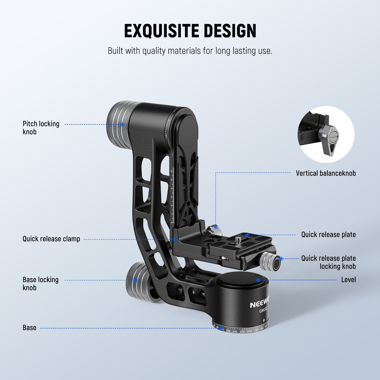 NEEWER GM102 Tripod Gimbal Head