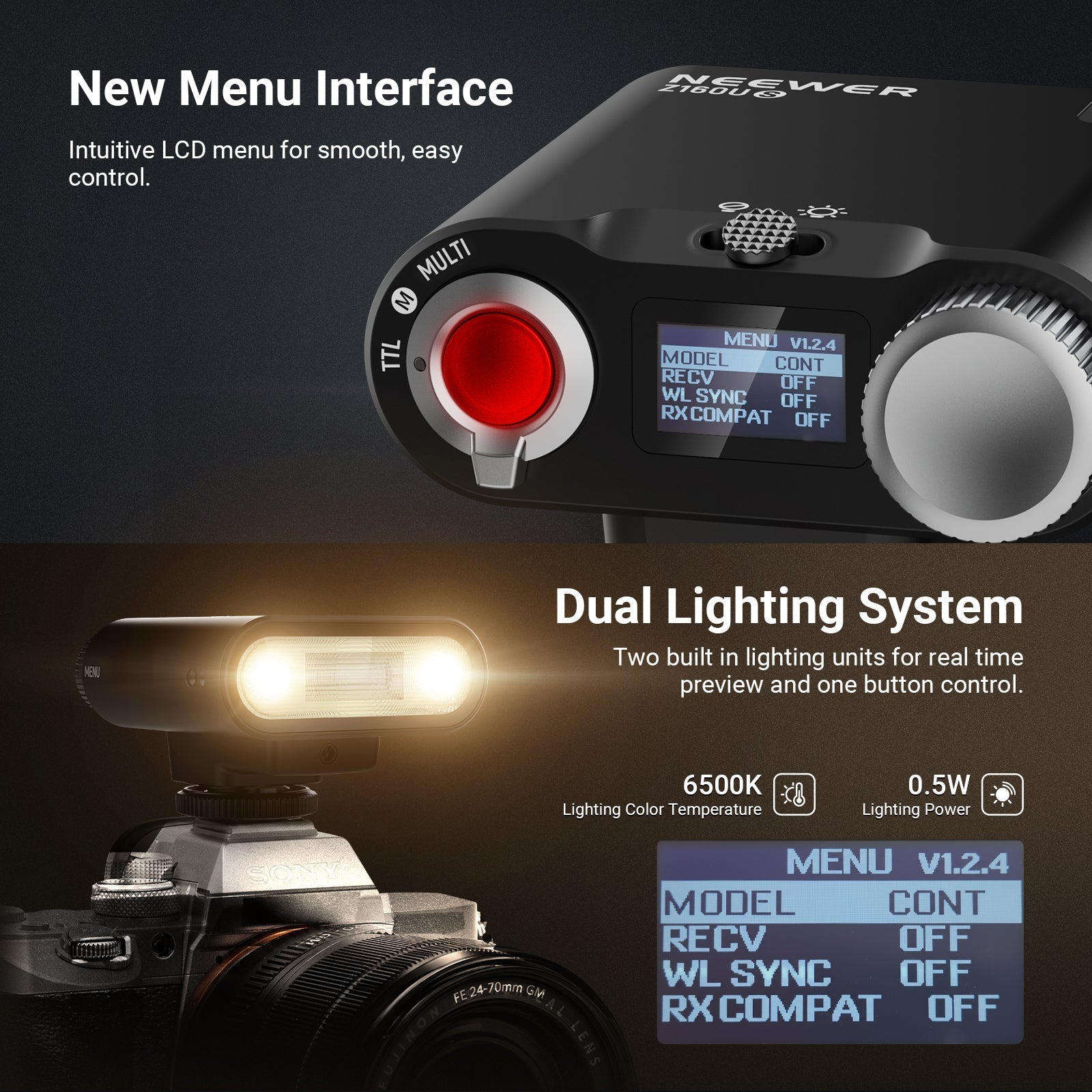 NEEWER Z160U TTL Mini Camera Flash Speedlite