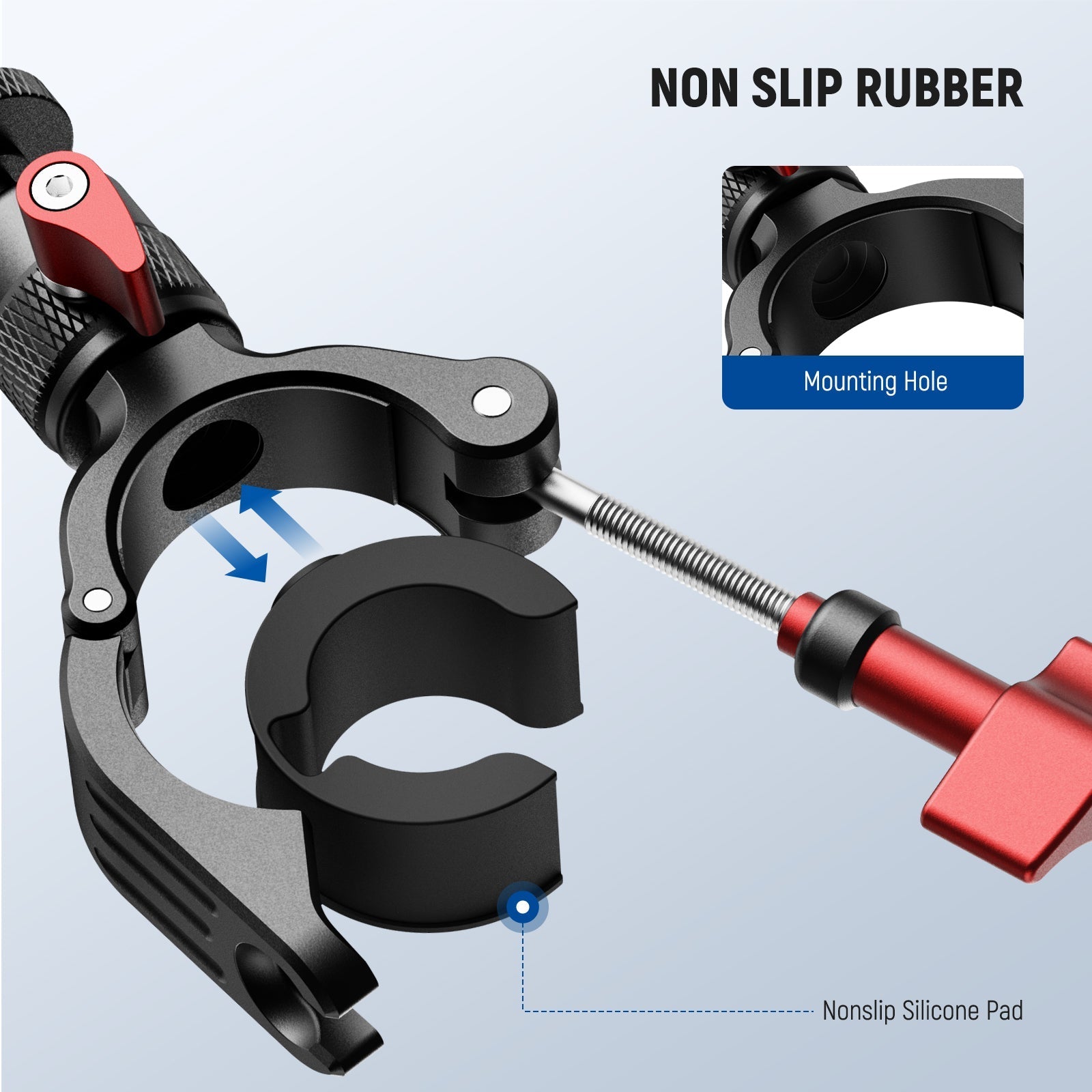 NEEWER CA165 Motorcycle Bike Handlebar Mount For Action Cameras