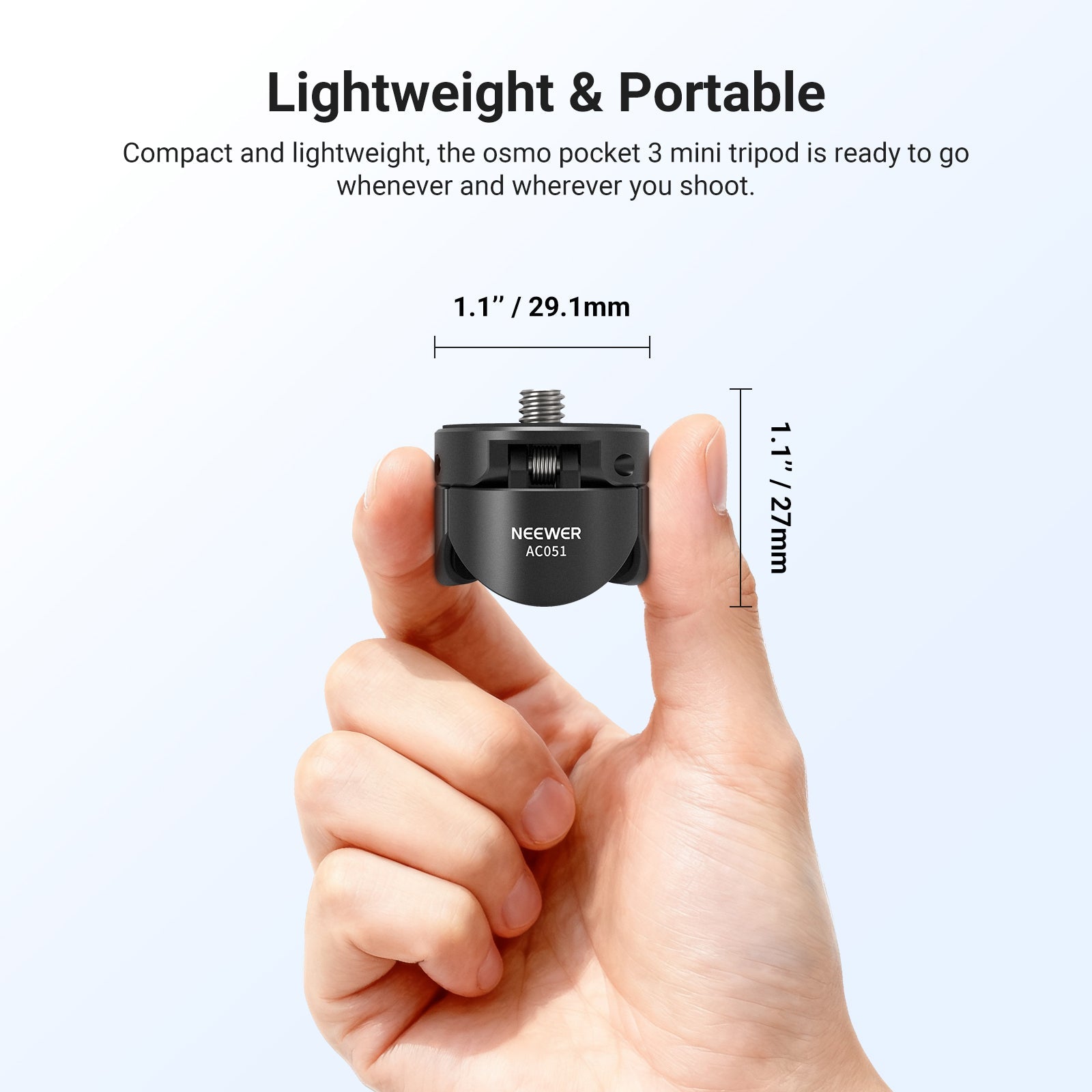 NEEWER AC051 Mini Tripod Compatible with DJI Osmo Pocket 3/4