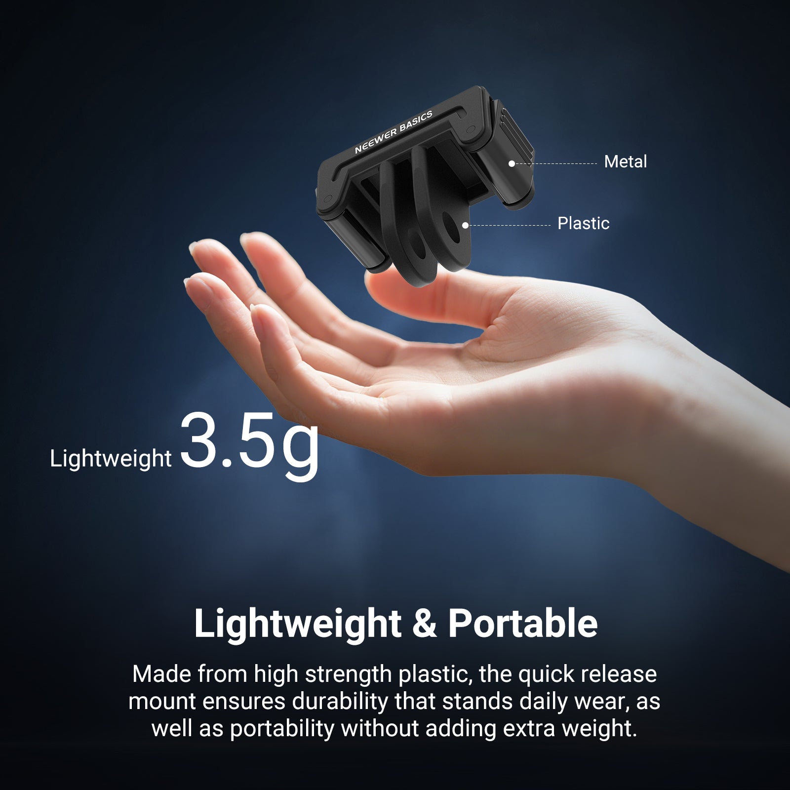 NEEWER BASICS DP05 Magnetic Mount For Insta360 Ace Pro 2/Ace Pro/X5