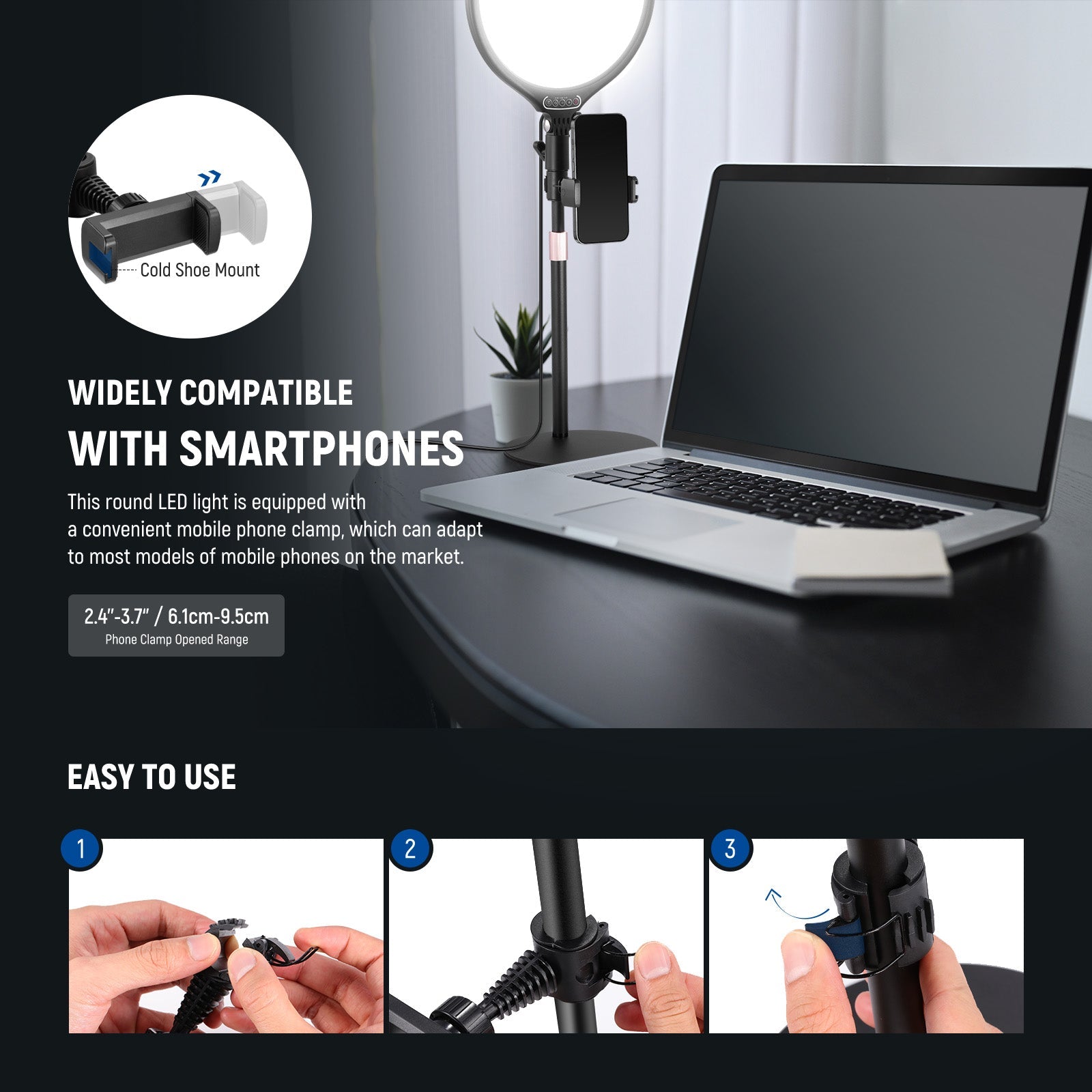 NEEWER BASICS R10 10.5" Desktop Ring Light