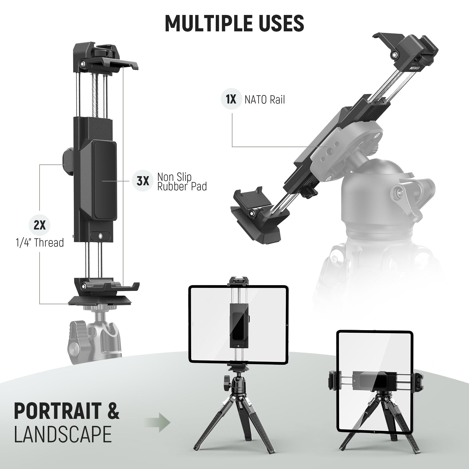 NEEWER PA100 Metal Tablet Holder