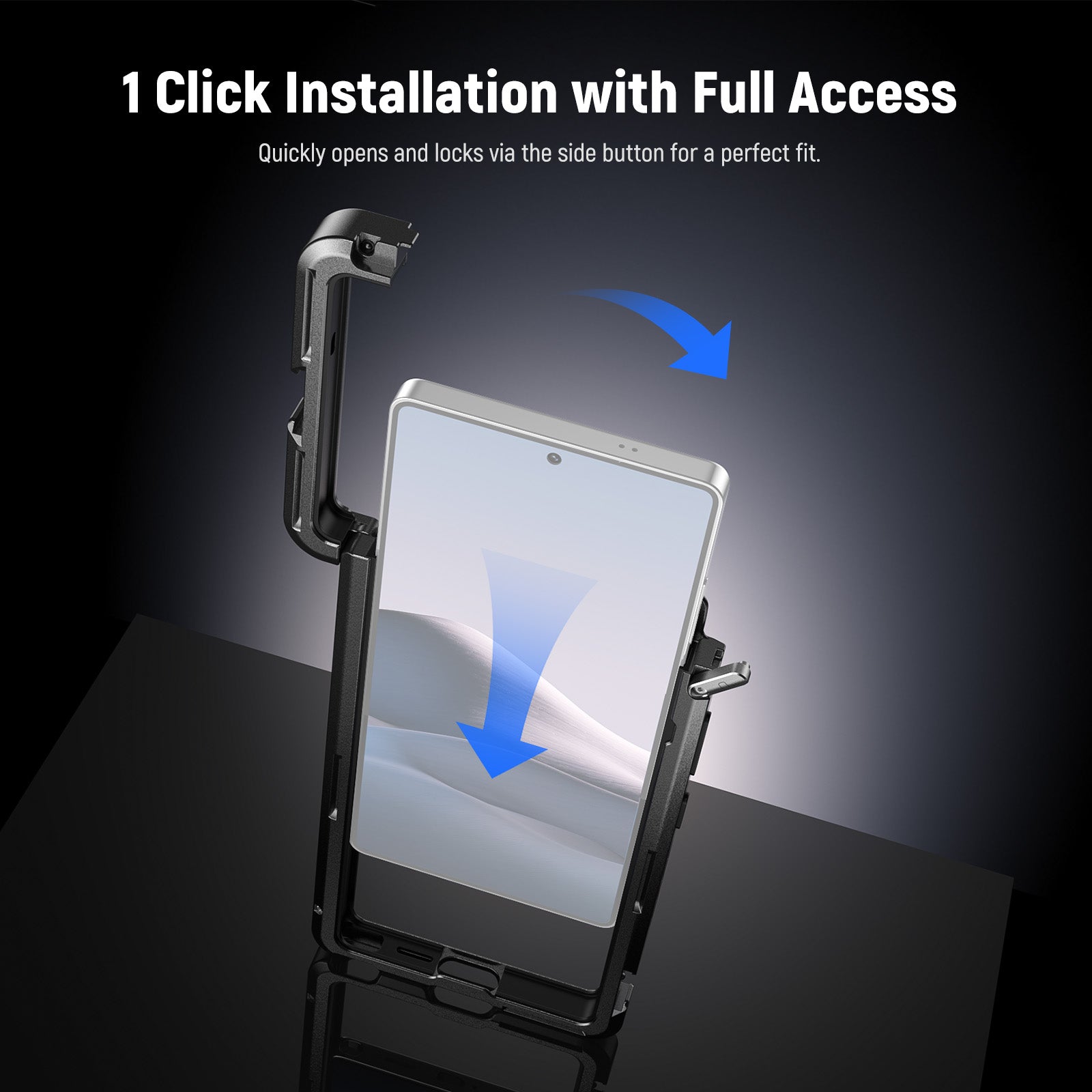 NEEWER PA082 Phone Cage For SAMSUNG S25 Ultra with 67mm Filter/17mm/T Mount Adapters