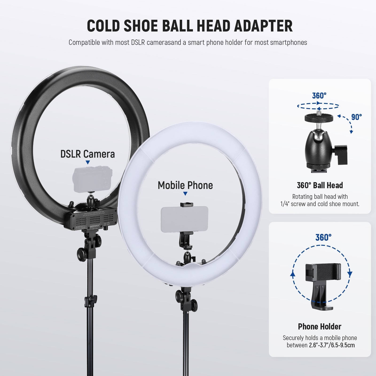 NEEWER RL-18 18 Inch 58W LED Ring Light