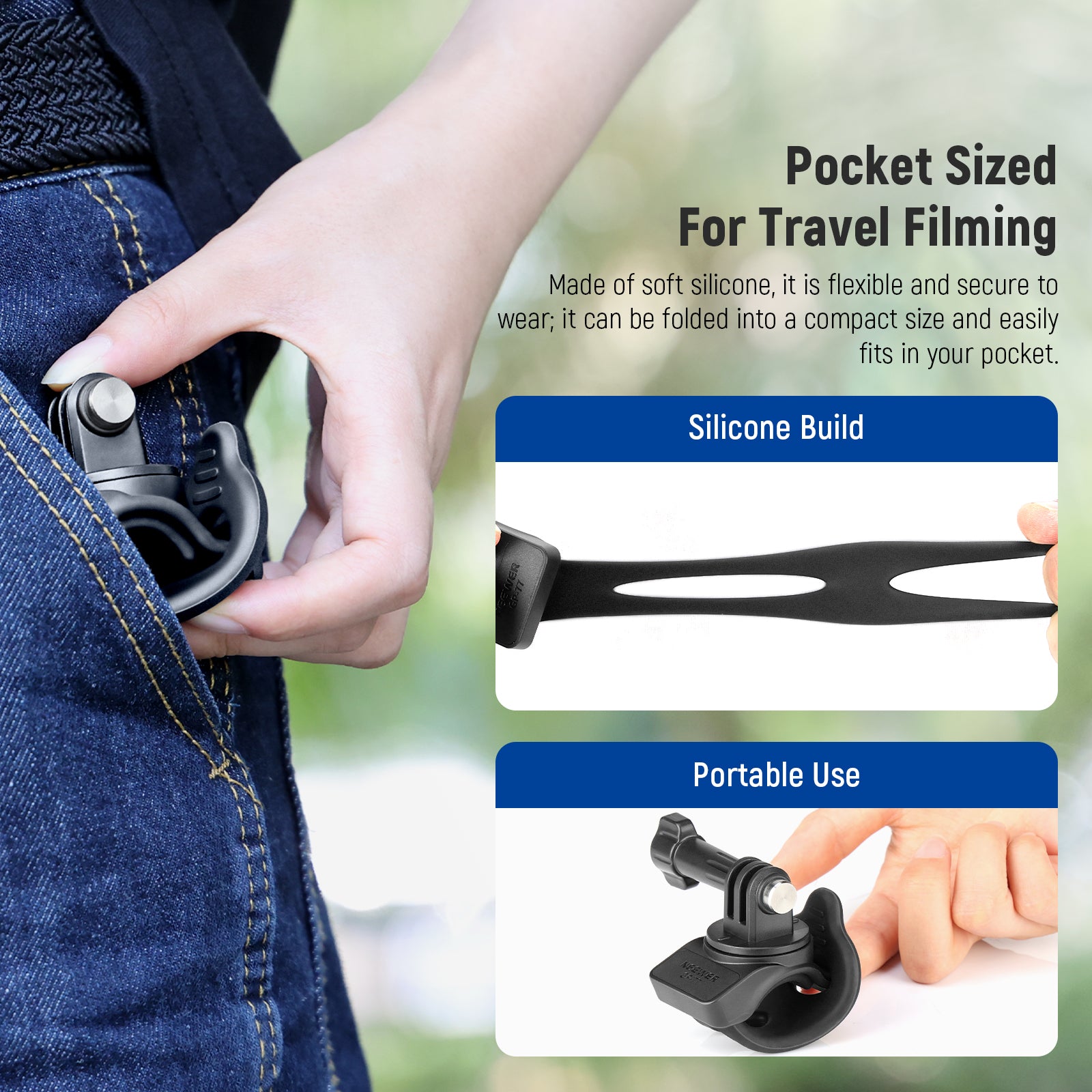 NEEWER GP-77 Camera Flexible Mount Wrap Band