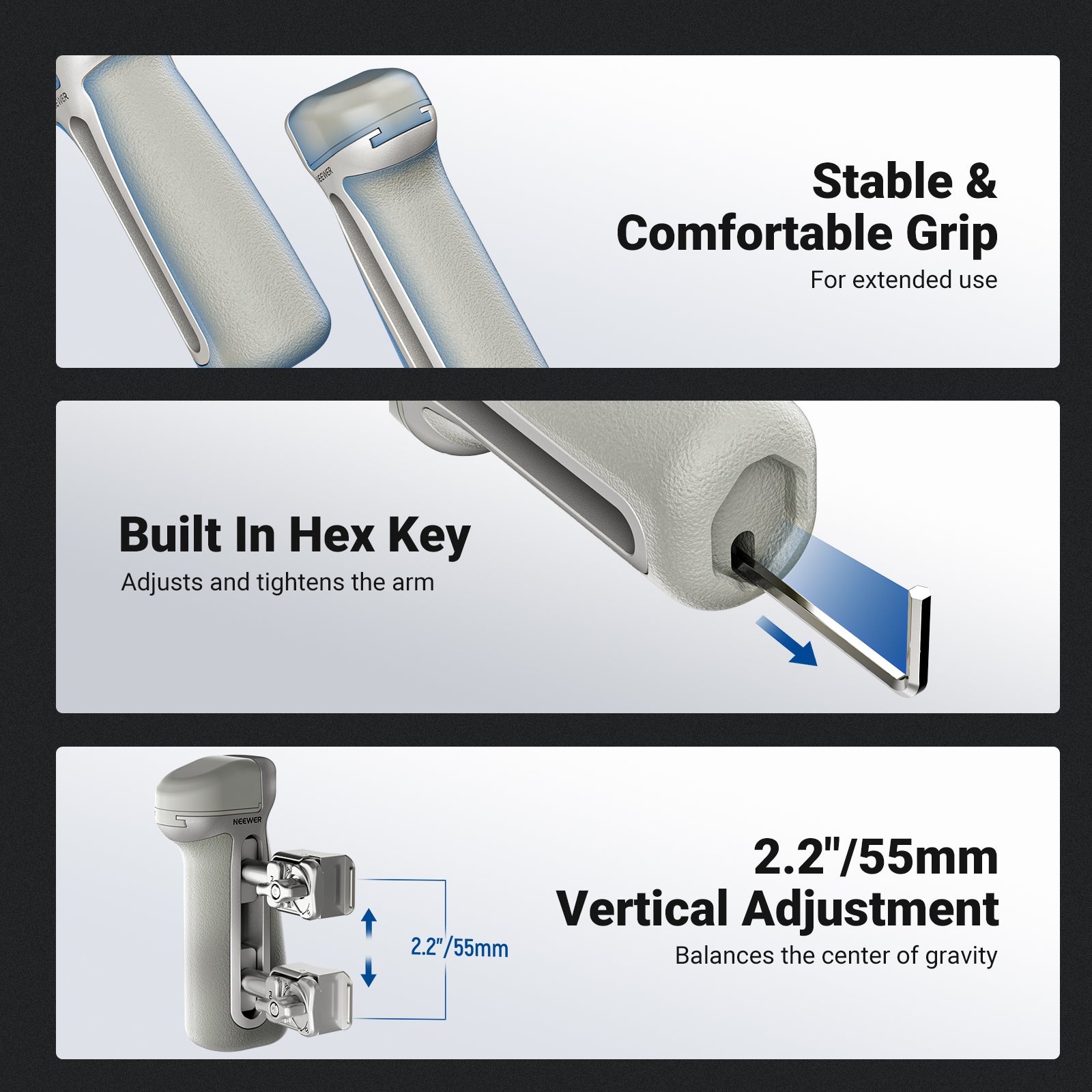 NEEWER PA148/PA148E Quick Release Side Handle