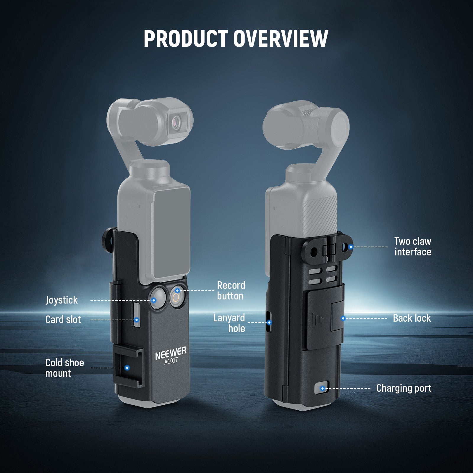 NEEWER BASICS GP-59 Extension Adapter Mount Kit for DJI Osmo Pocket 3