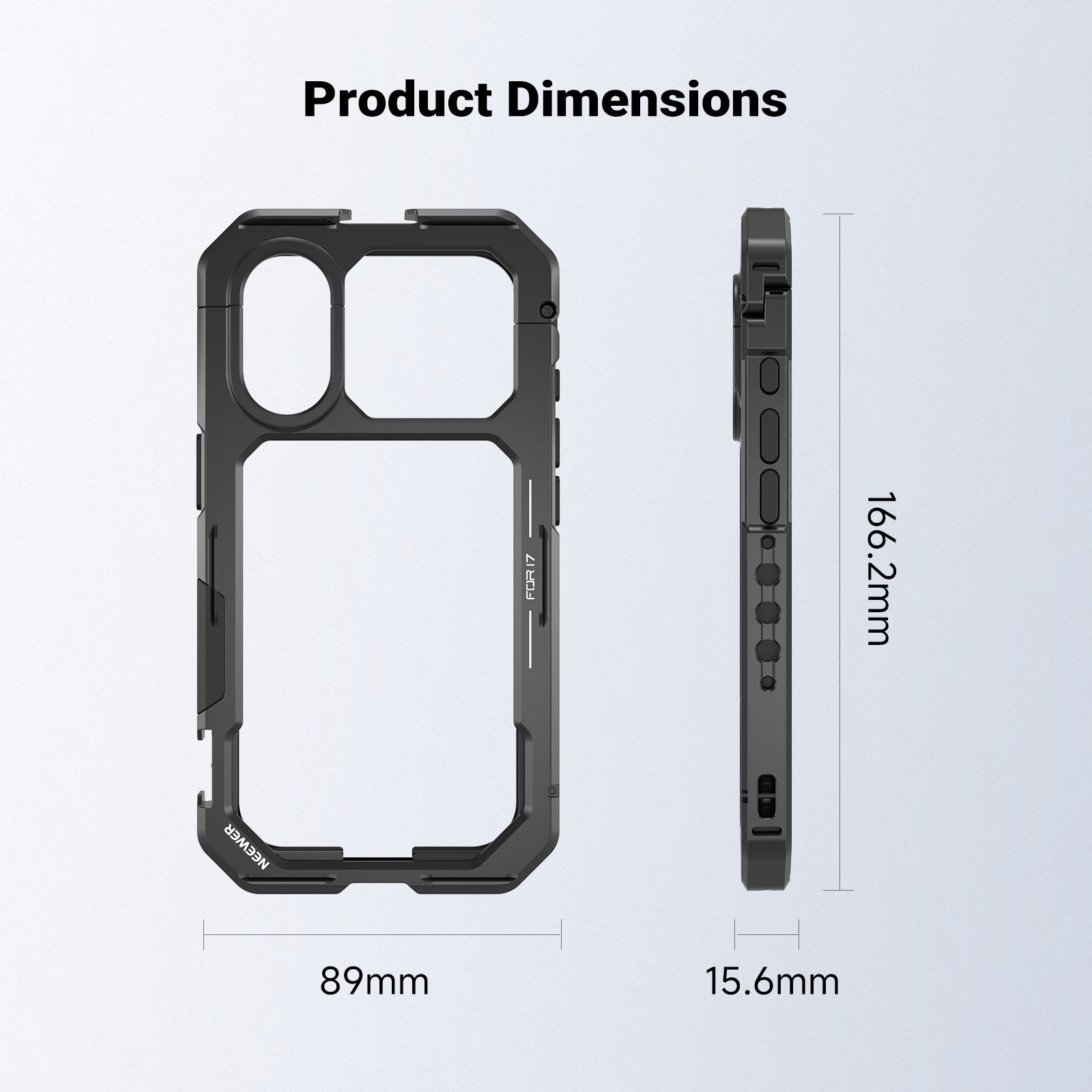 NEEWER PA158 Phone Cage Compatible with iPhone 17 Only
