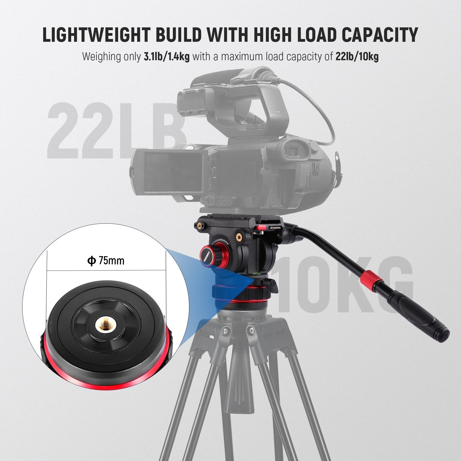 NEEWER GM006 Pro Video Tripod Fluid Head