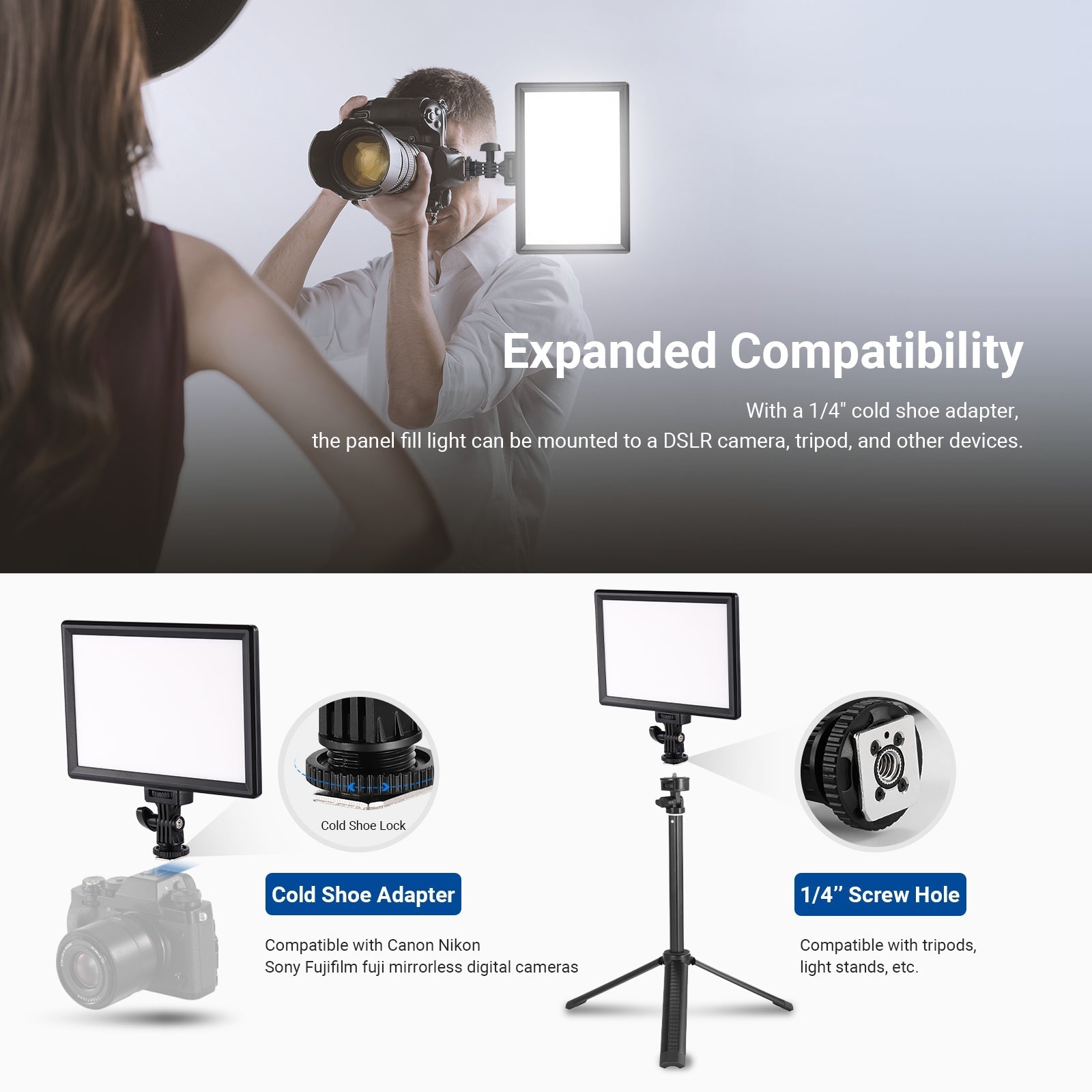 NEEWER BASICS NL-120B Bi Color LED Panel Light