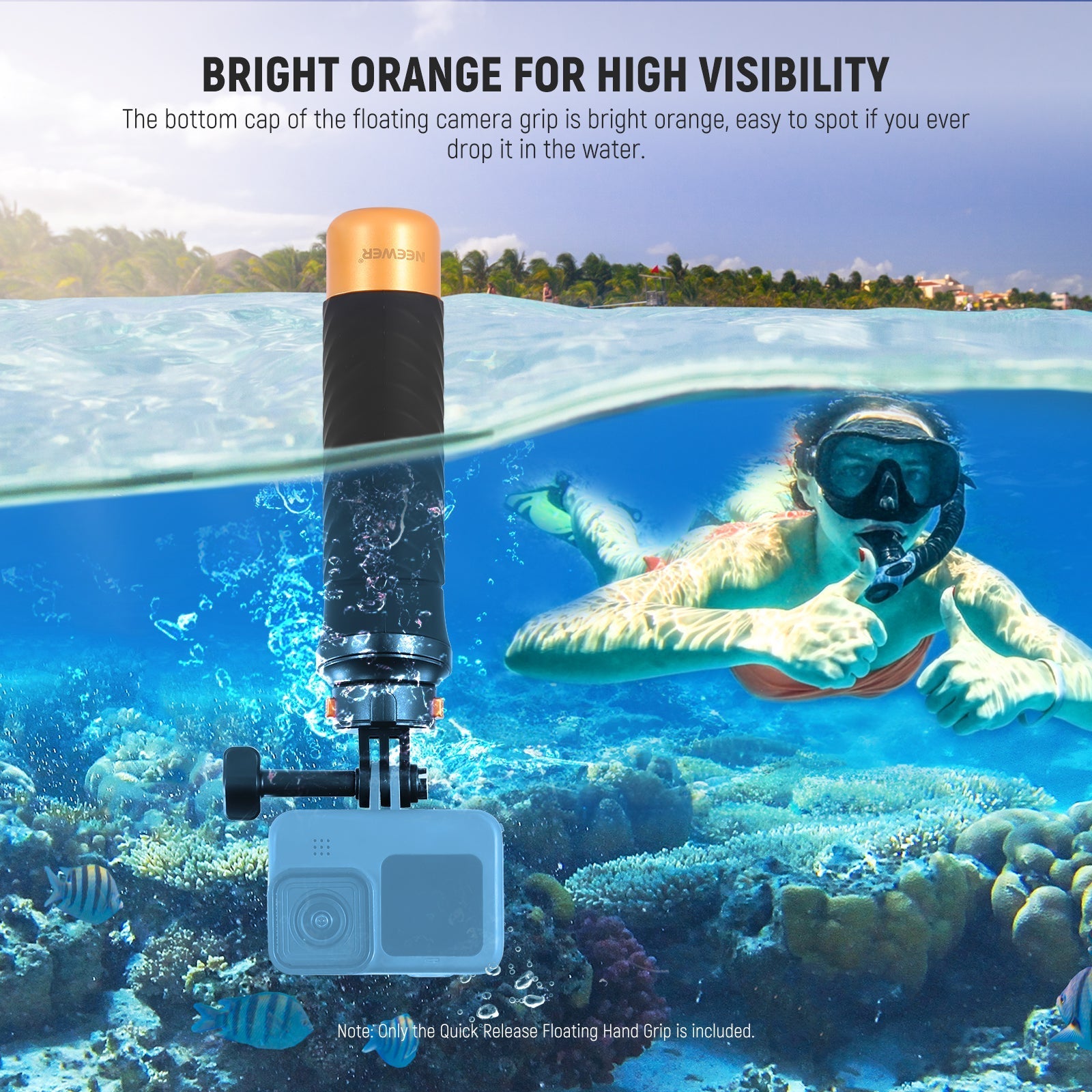 NEEWER GP23 Floating Hand Grip For Action Camera