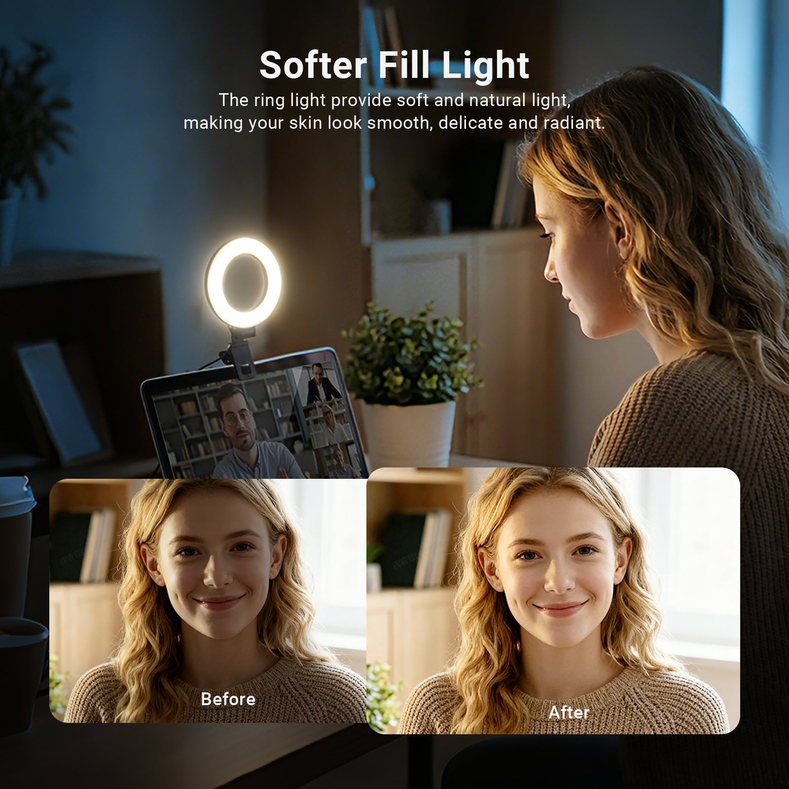 NEEWER BASICS BR60 5" Bi-Color Mini Ring Light