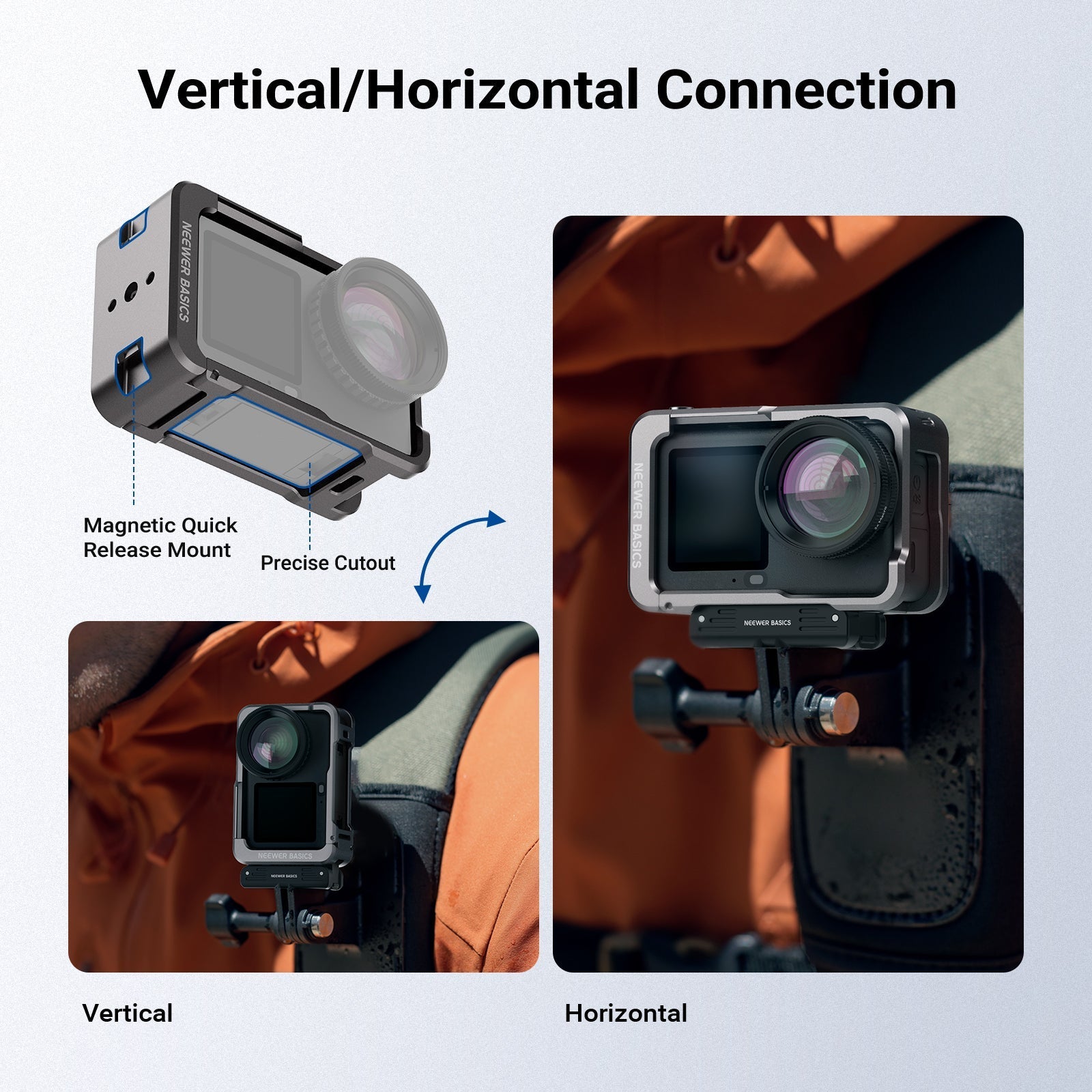 NEEWER BASICS AC061 Camera Cage Compatible with DJI Osmo Action 6
