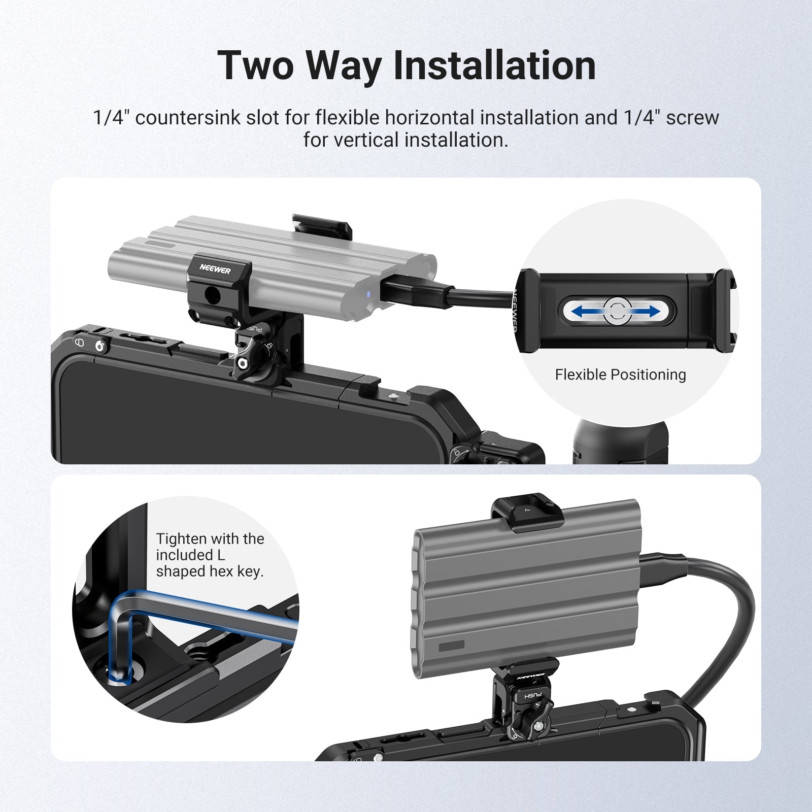 NEEWER PA129 Quick Release SSD Holder