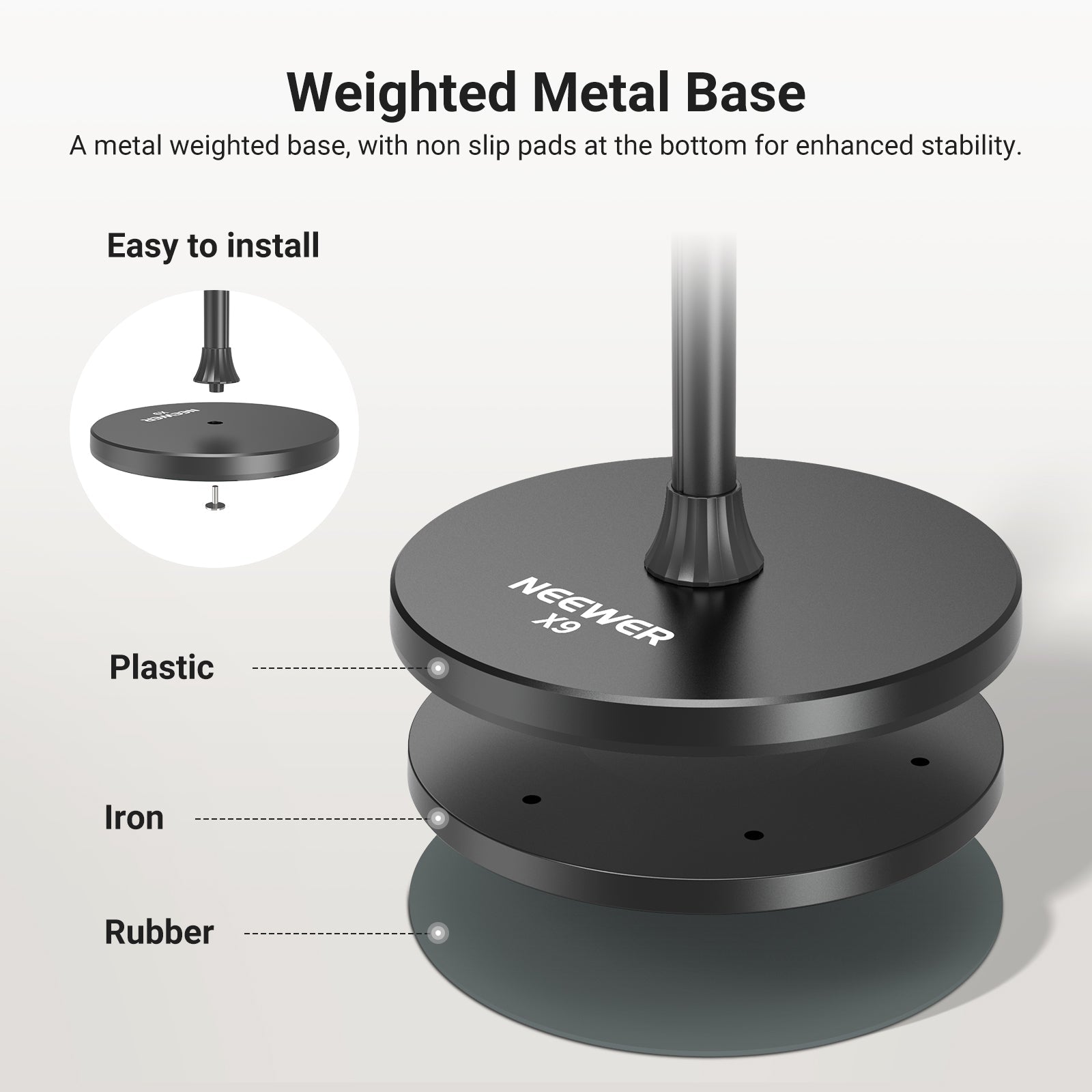 NEEWER ENTRY LEVEL VERSION X9 Phone Floor Stand
