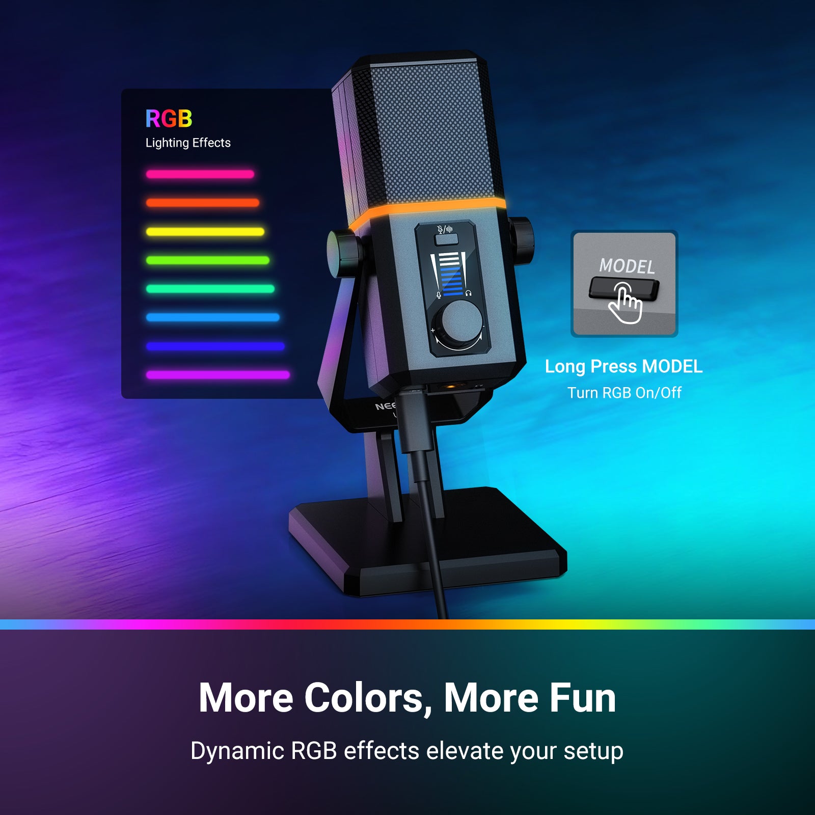 NEEWER UM02 RGB USB Gaming Microphone