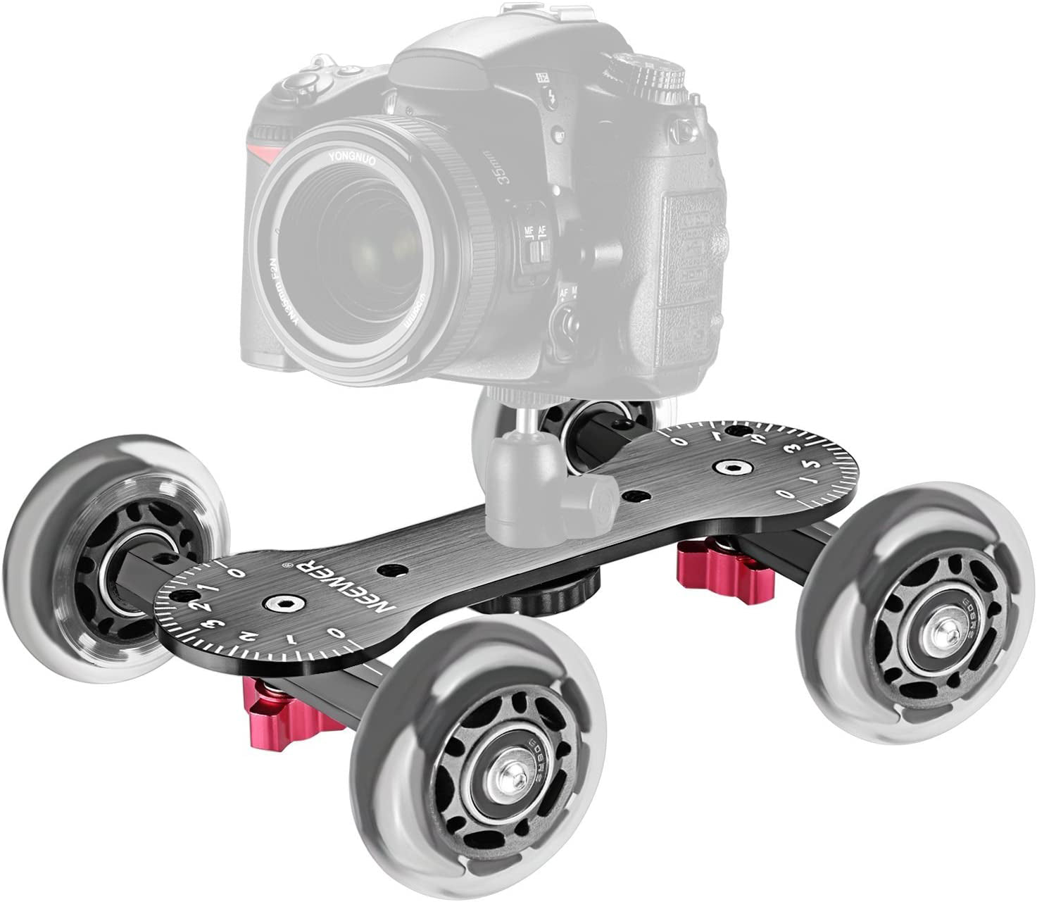 NEEWER Scaled Camera Table Dolly Slider(Black)