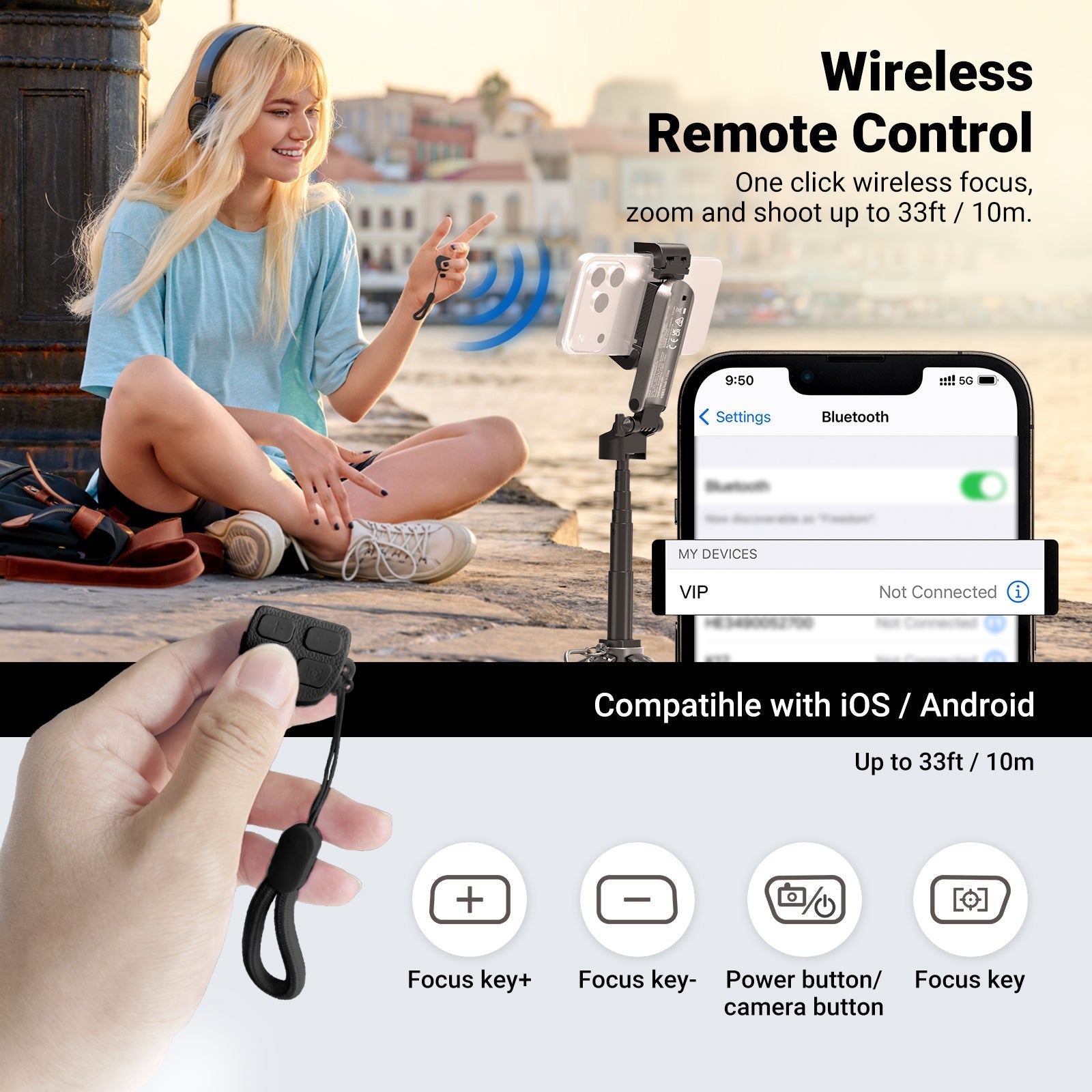 NEEWER BASICS PA986 Mini Phone Tripod Selfie Stick