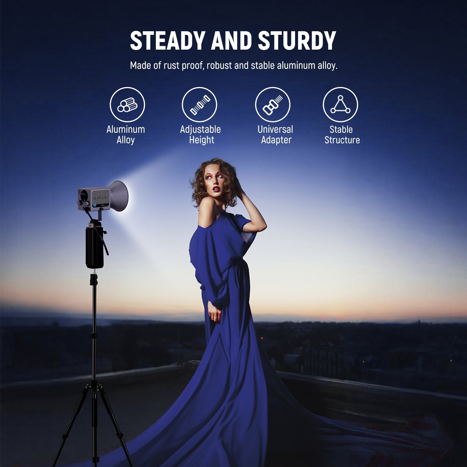 NEEWER ST195 195cm Portable Photography Light Stand