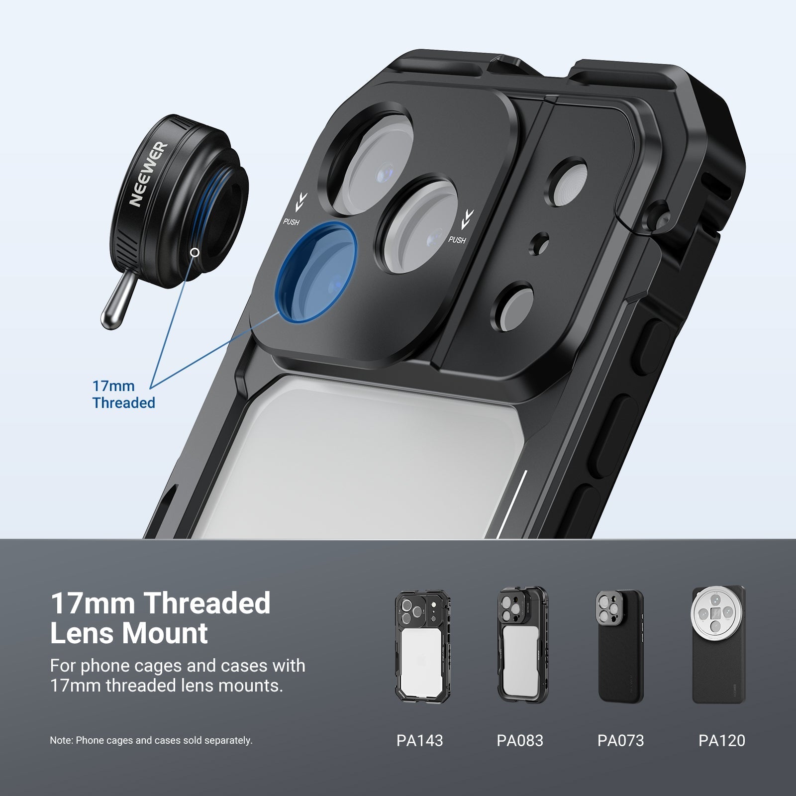 NEEWER FL-102 24mm Kaleidoscope Filter with Phone Clip