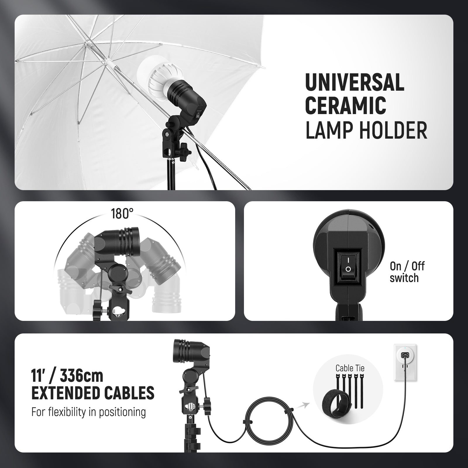 NEEWER NK501 400W Photography LED Lighting Kit