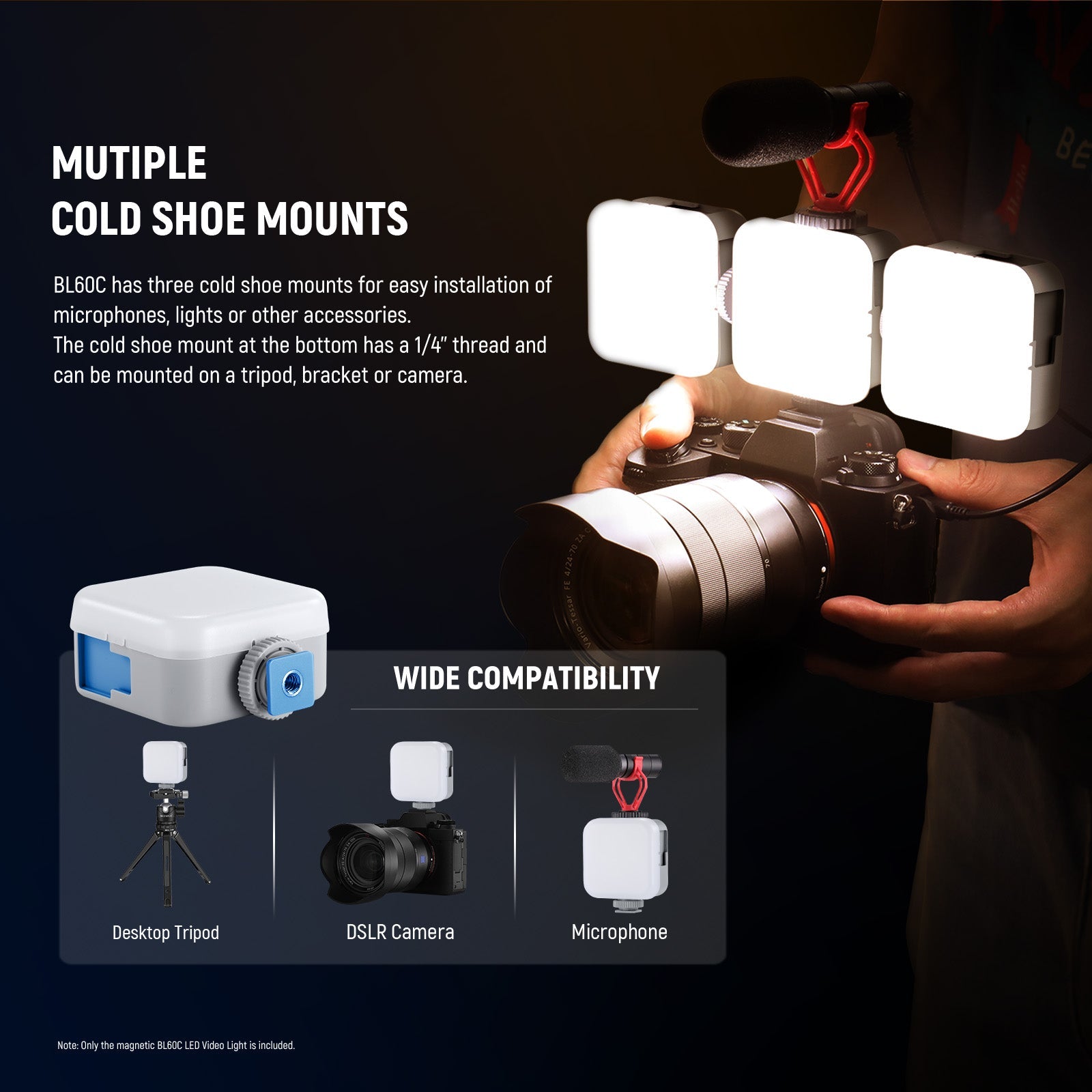 NEEWER BASICS BL60C Magnetic RGB Video Light