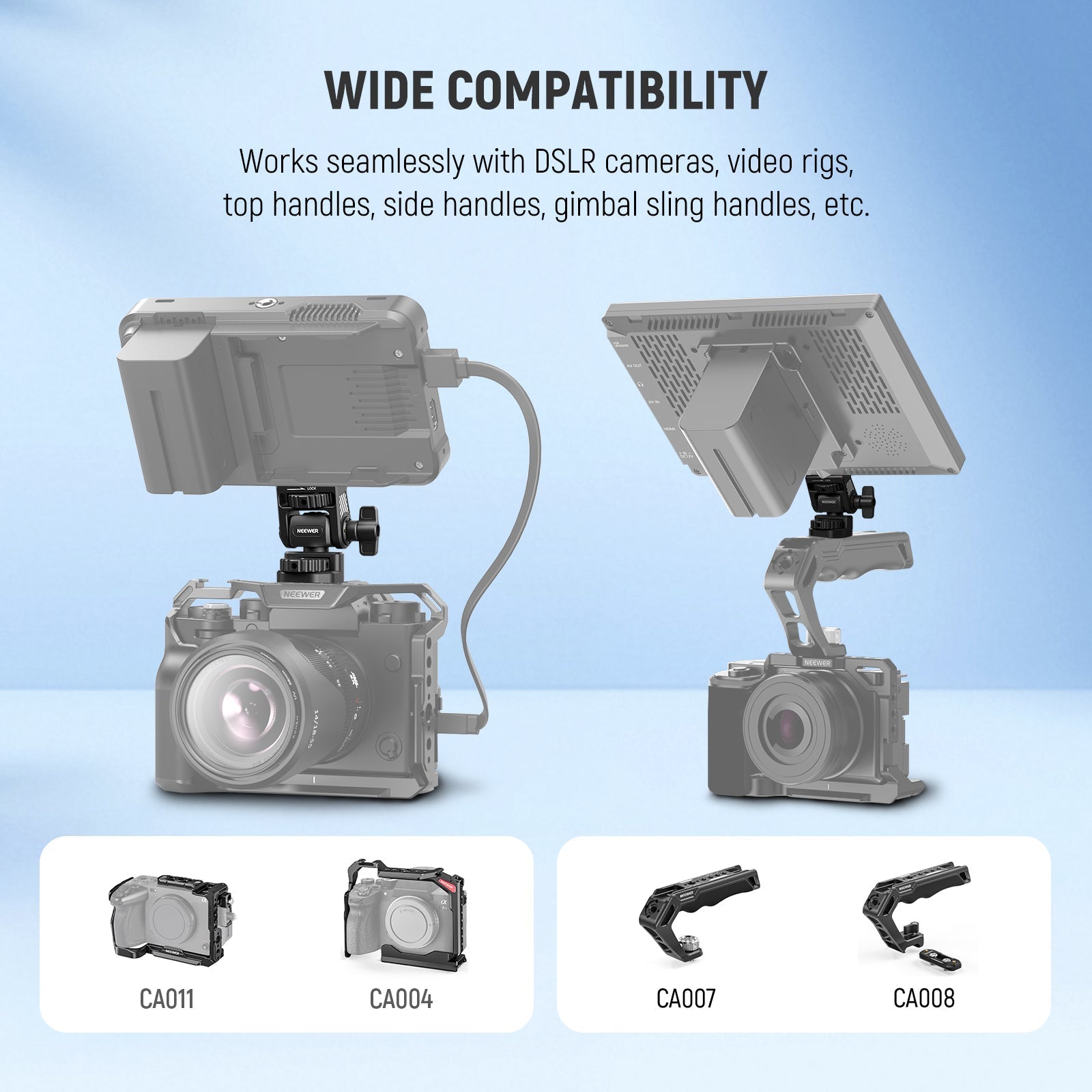 NEEWER MA022 Camera Field Monitor Mount Holder Bracket