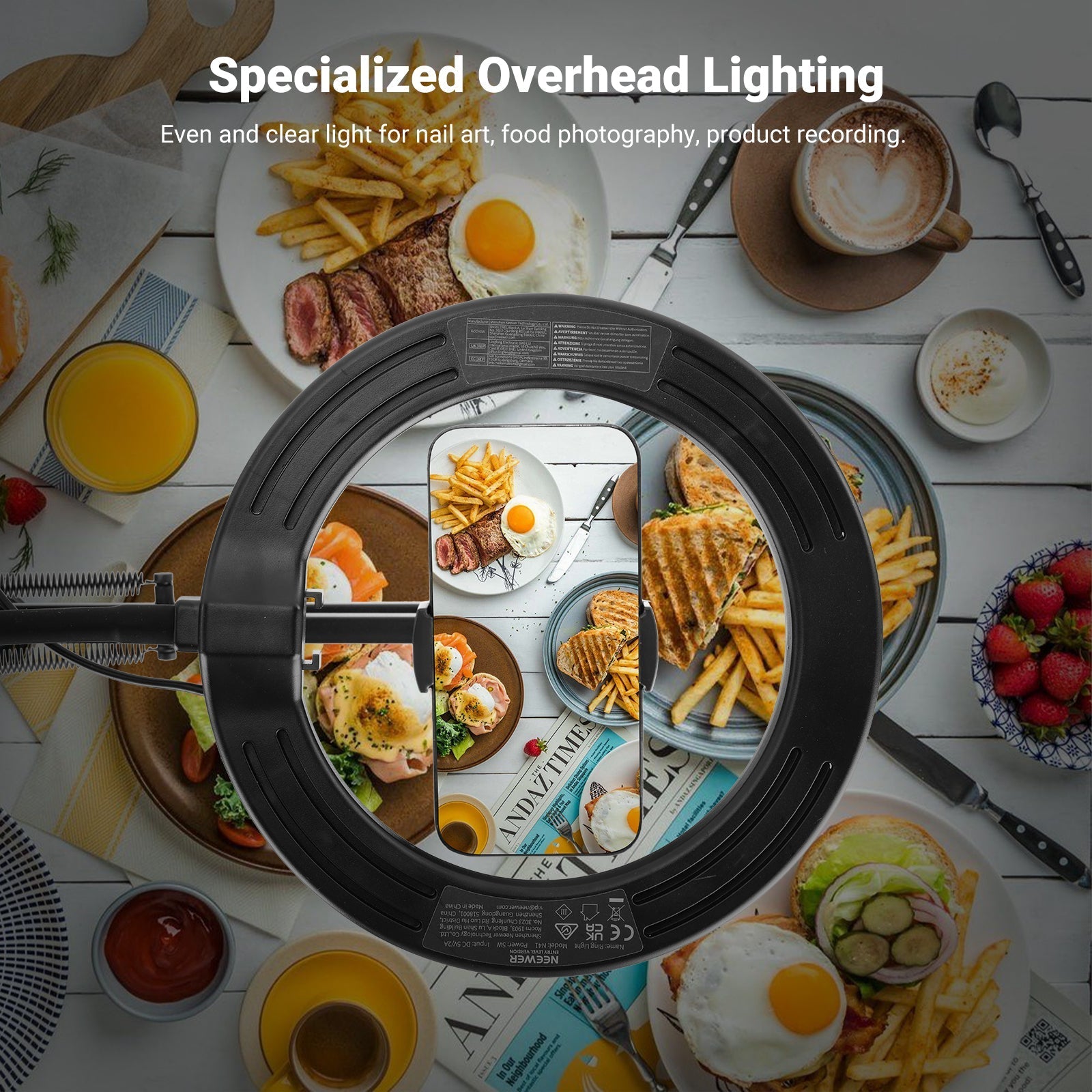 NEEWER ENTRY LEVEL VERSION N41 8" LED Ring Light Kit