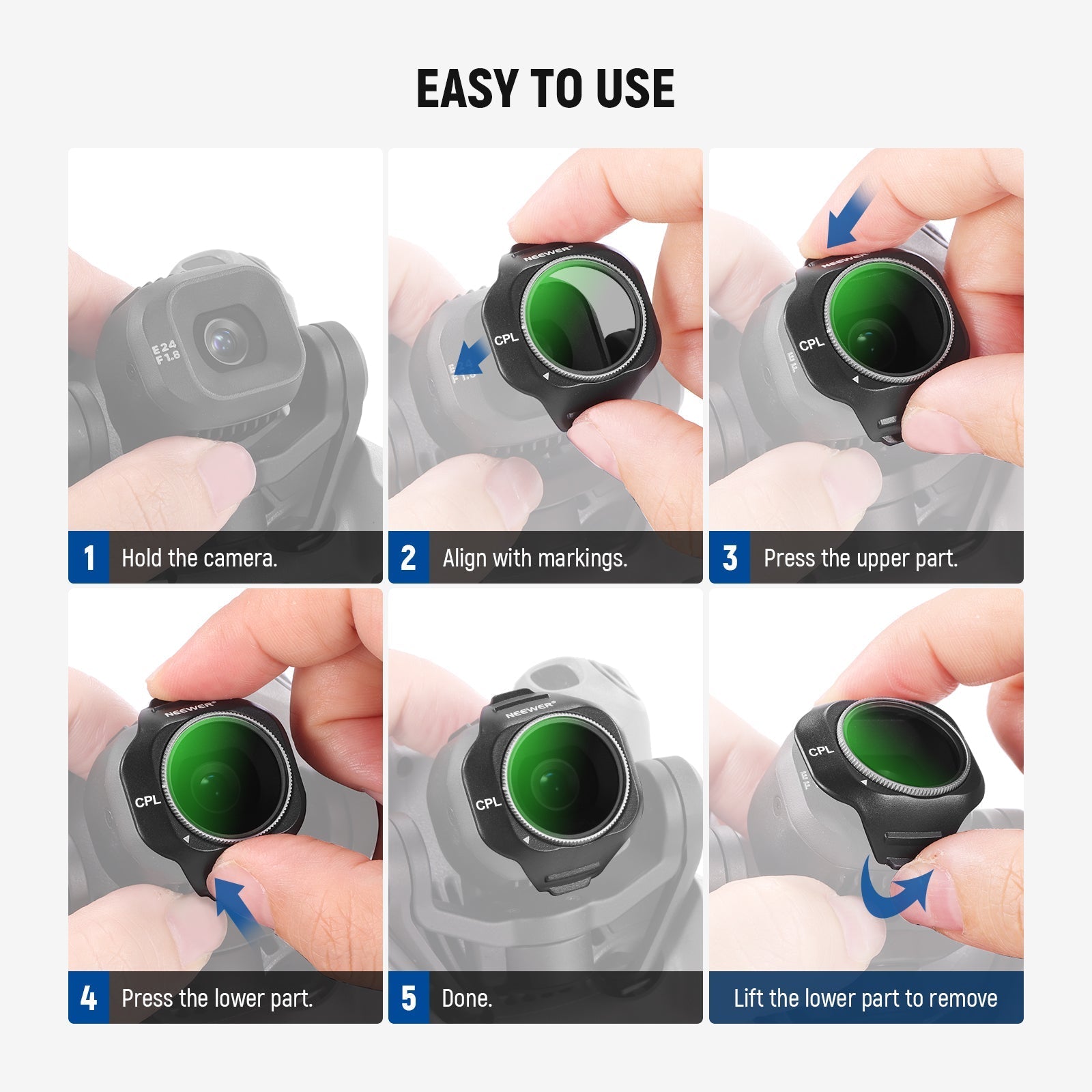NEEWER CPL/UV Filter For DJI Mini 5 Pro Drone