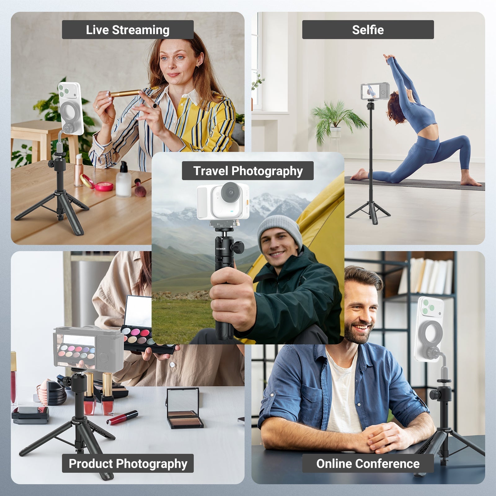 NEEWER BASICS DT001 Extendable Selfie Stick Tripod